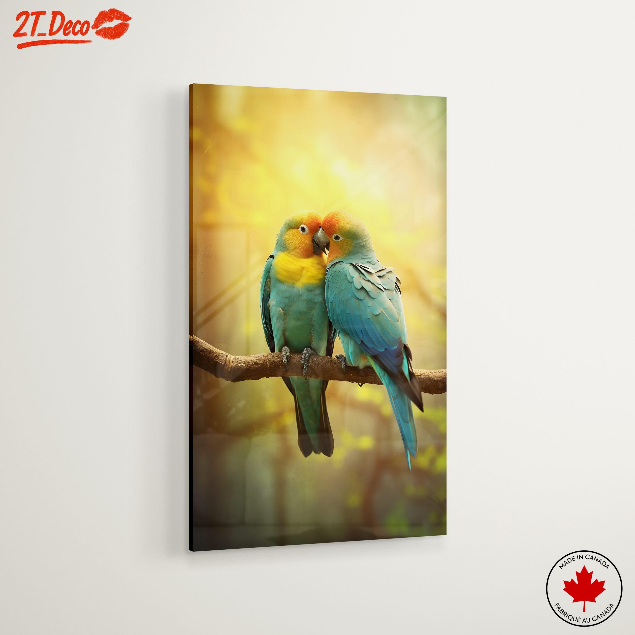 Couple of Colorful Birds on a Branch - Image 6