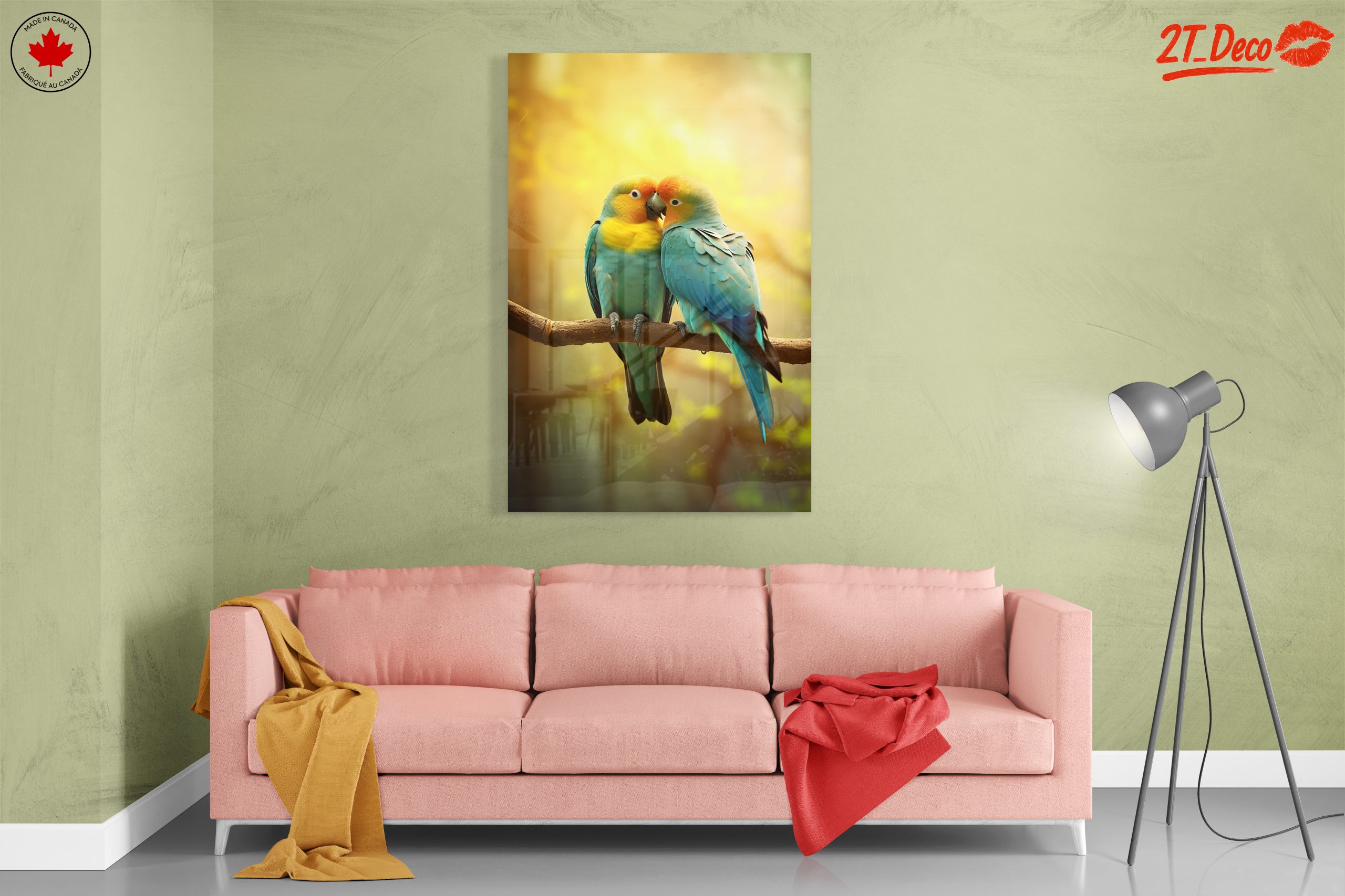 Couple of Colorful Birds on a Branch - Image 7