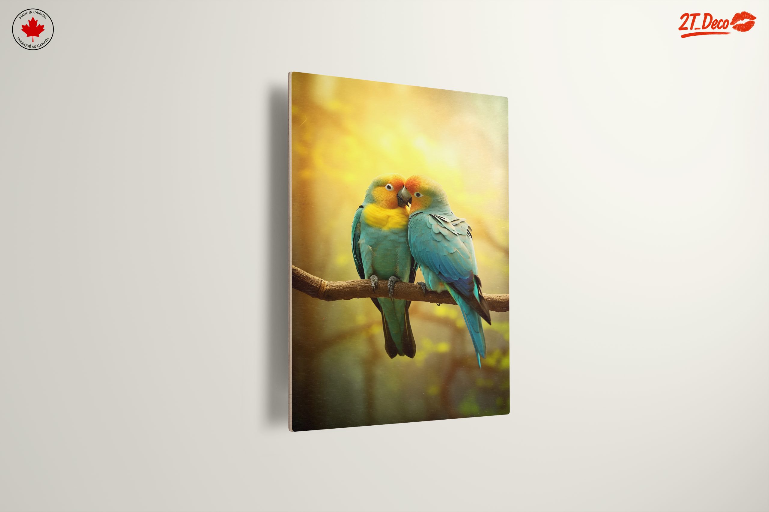 Couple of Colorful Birds on a Branch - Image 13