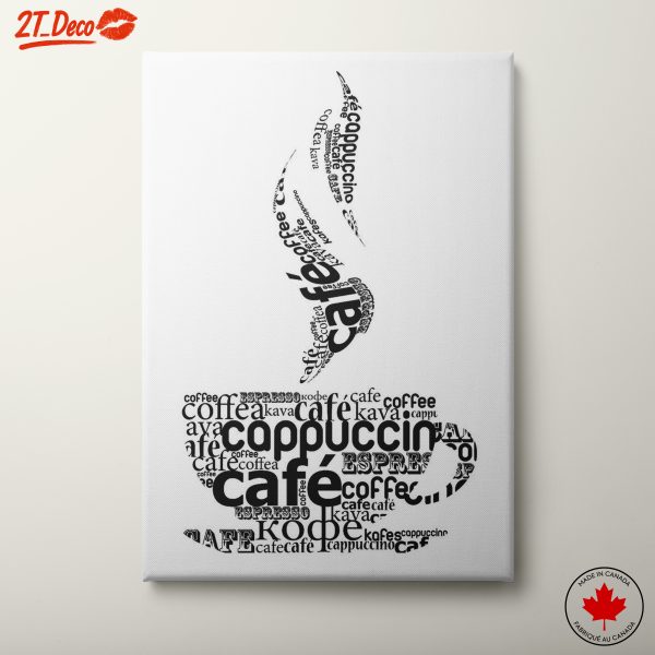 Stylish Coffee Art Typography for CafΓ© Lovers