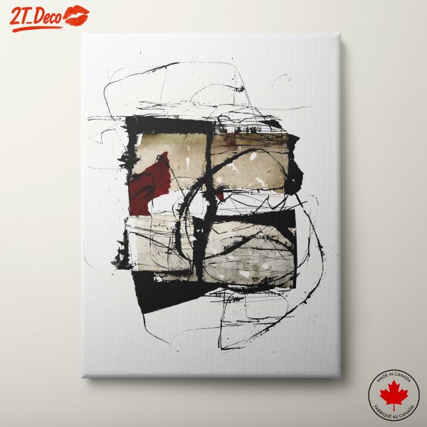 Contemporary Abstract Artwork with Geometric Shapes