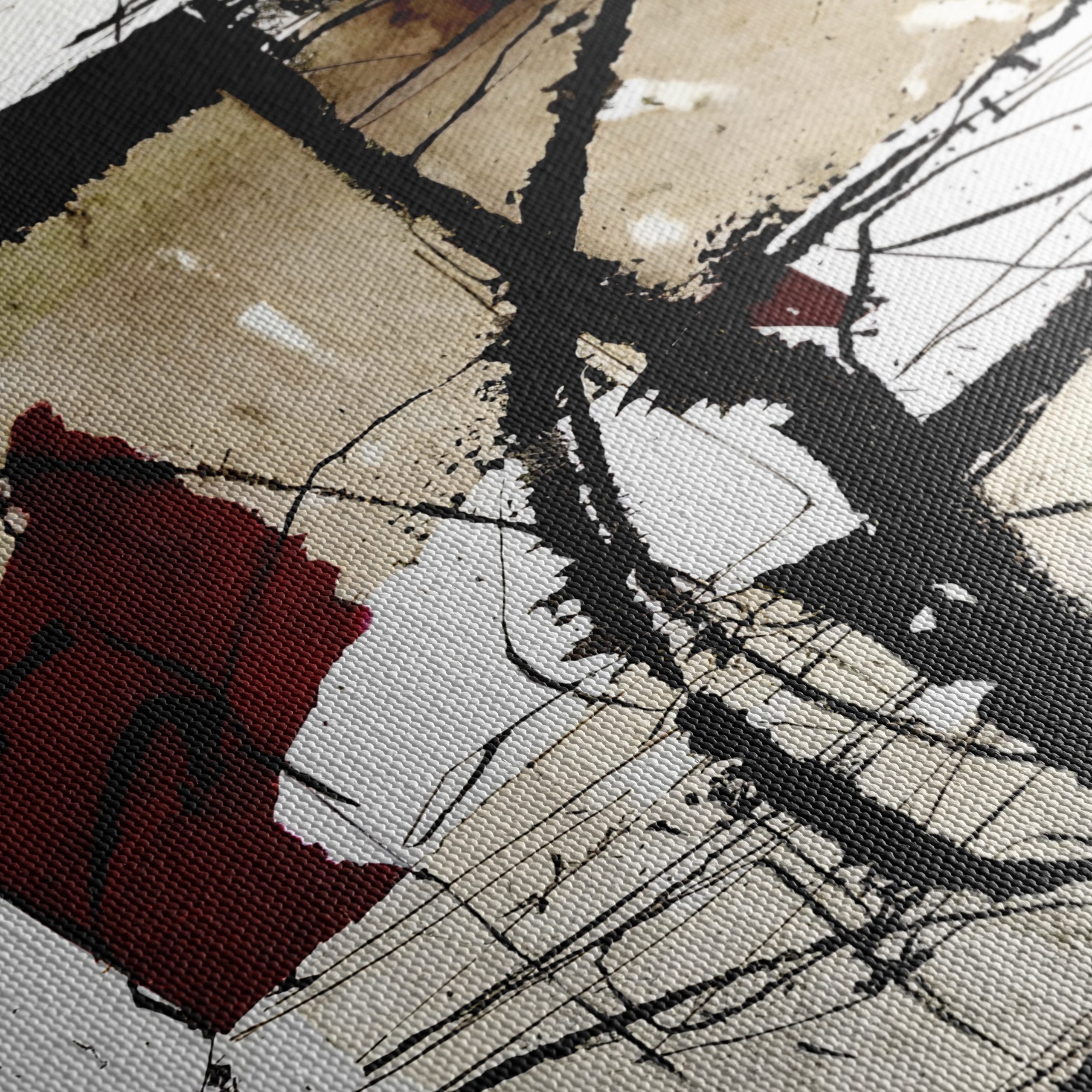 Contemporary Abstract Artwork with Geometric Shapes - Image 5