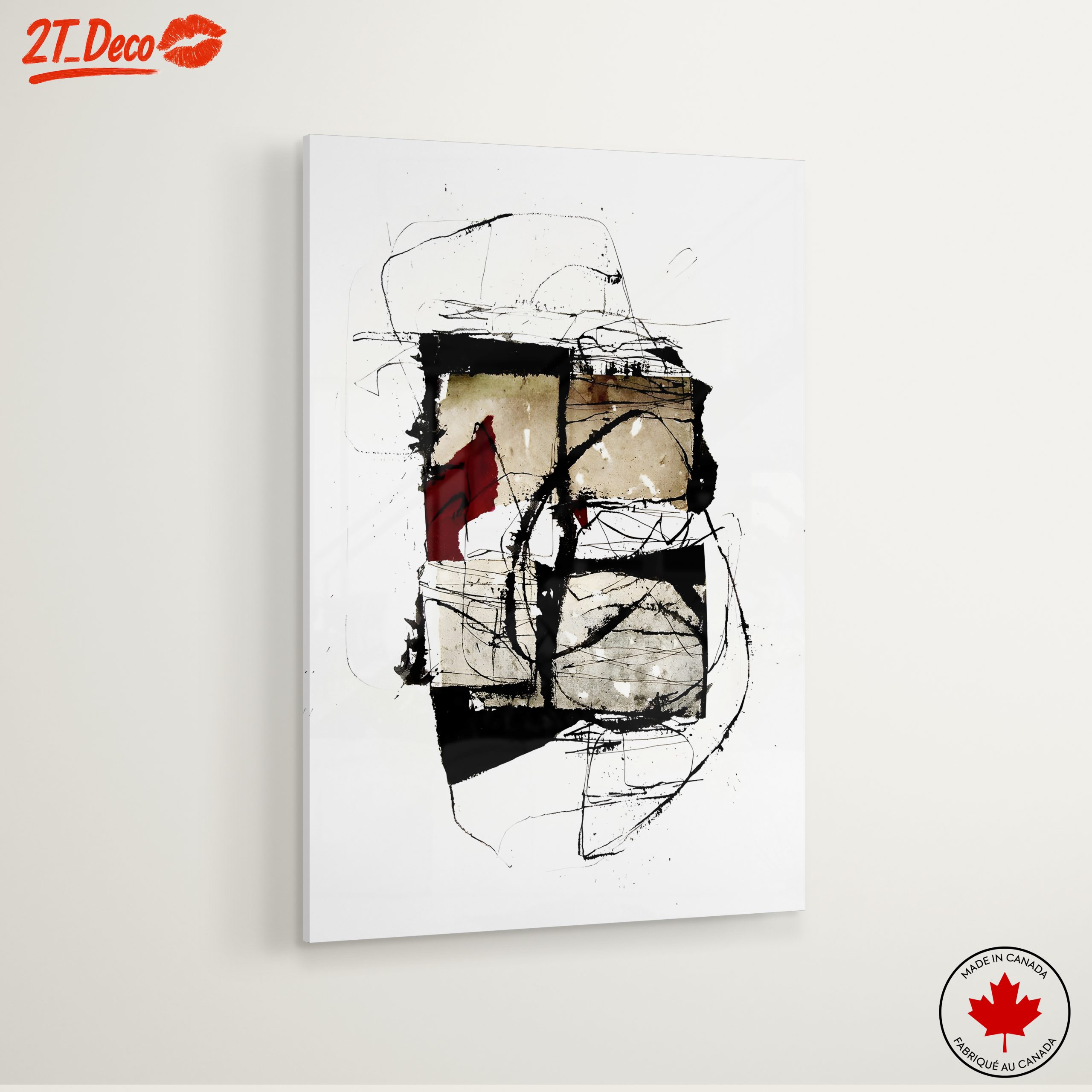 Contemporary Abstract Artwork with Geometric Shapes - Image 6