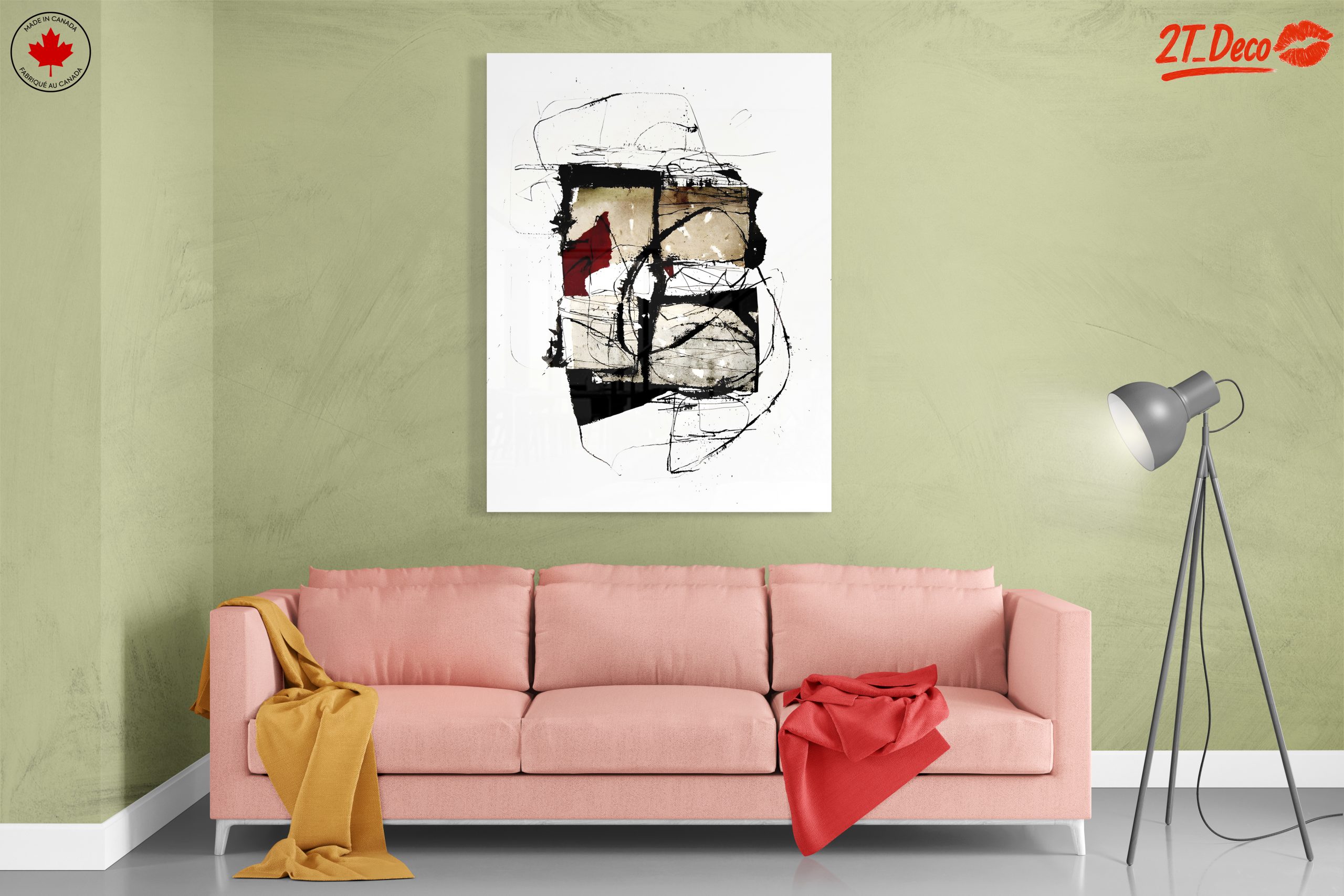 Contemporary Abstract Artwork with Geometric Shapes - Image 7