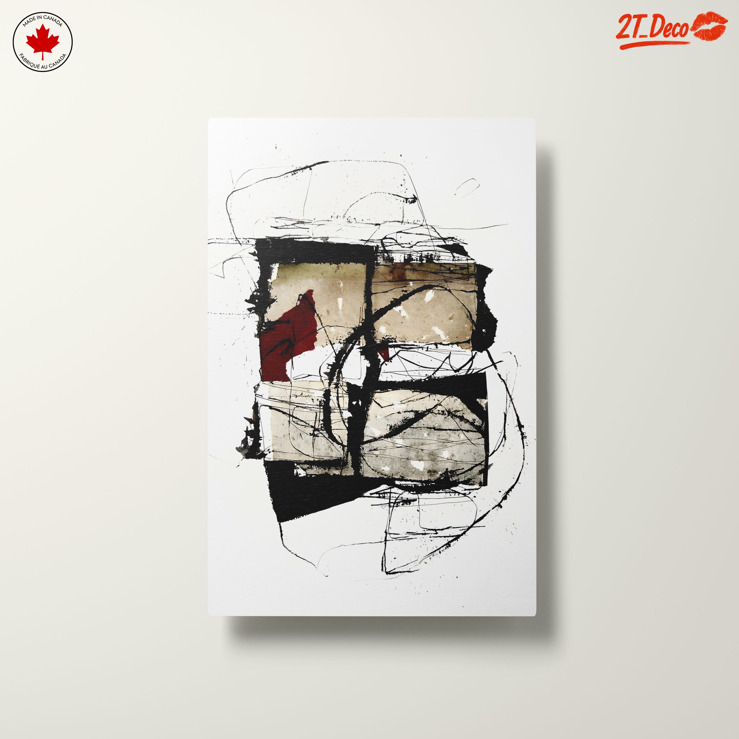 Contemporary Abstract Artwork with Geometric Shapes - Image 10