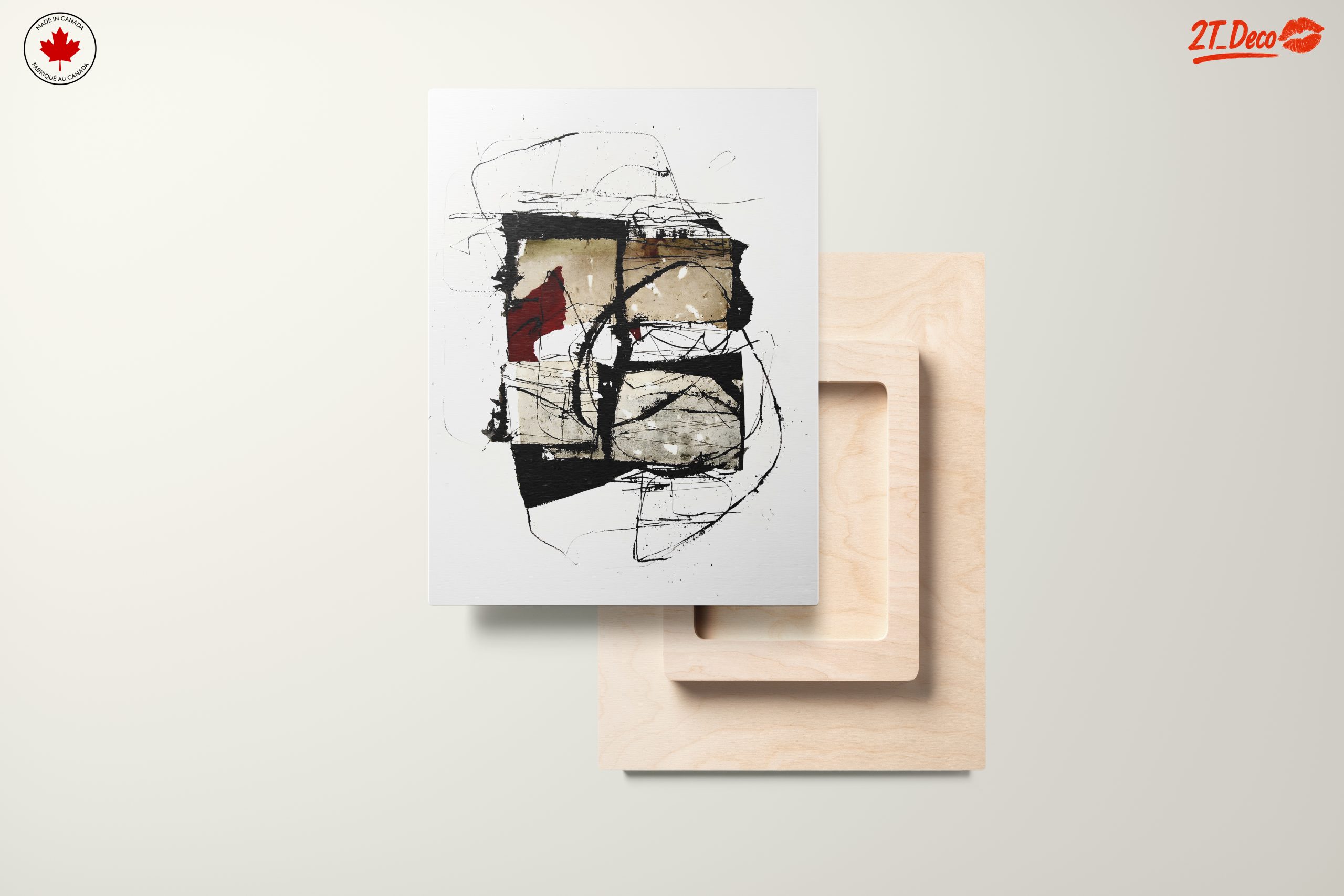 Contemporary Abstract Artwork with Geometric Shapes - Image 11