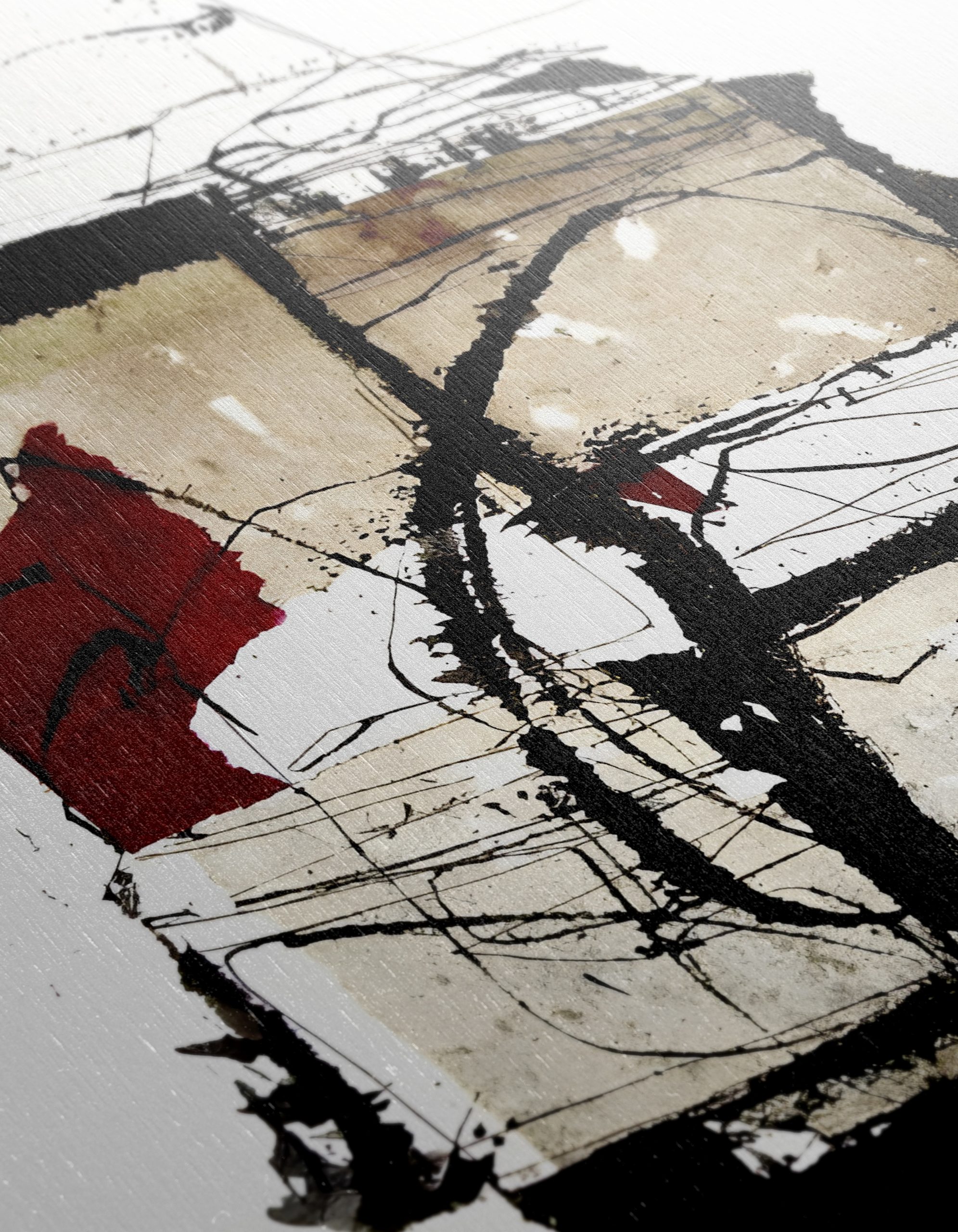 Contemporary Abstract Artwork with Geometric Shapes - Image 12