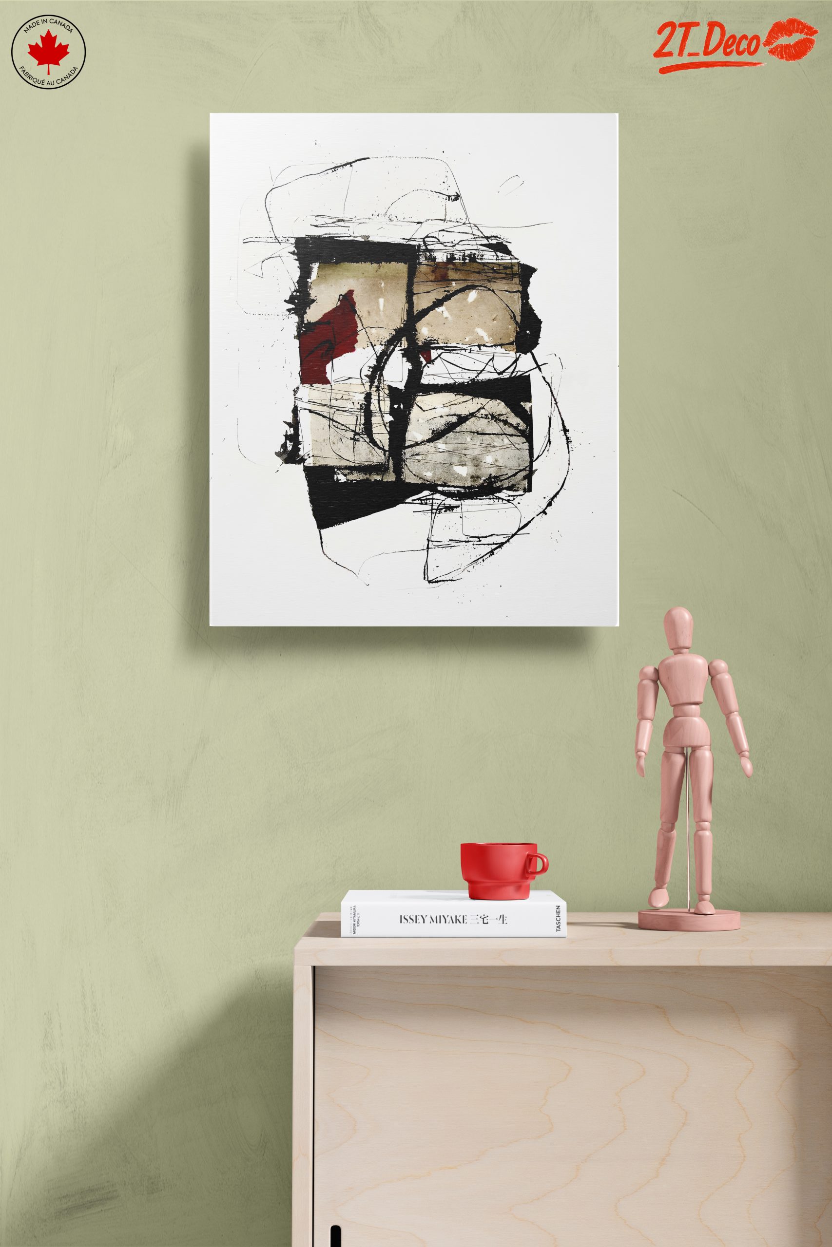 Contemporary Abstract Artwork with Geometric Shapes - Image 14