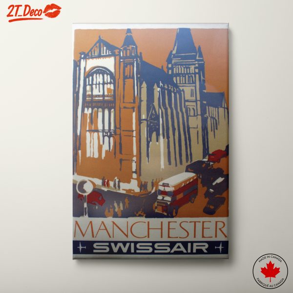 Art Deco Poster of Manchester City