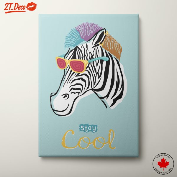 Stylized Zebra Stay Cool Art