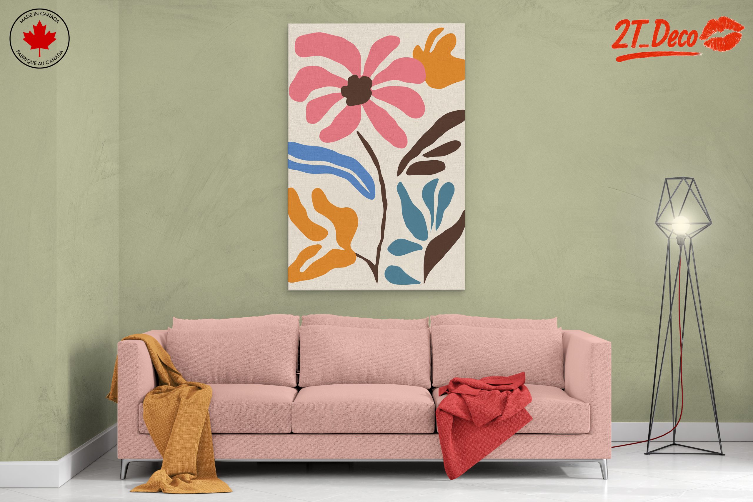 Colorful Botanical Abstract Artwork 3 - Image 2