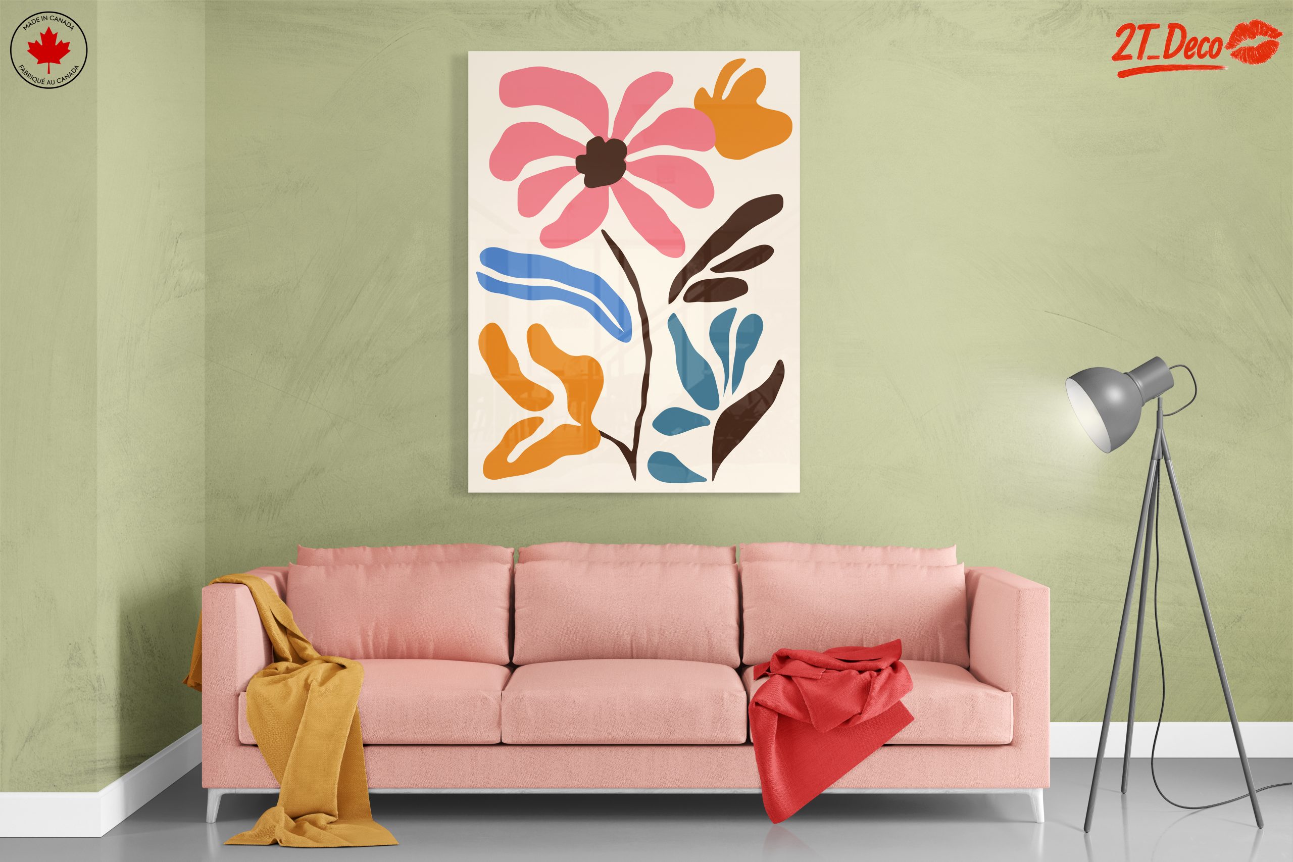 Colorful Botanical Abstract Artwork 3 - Image 7