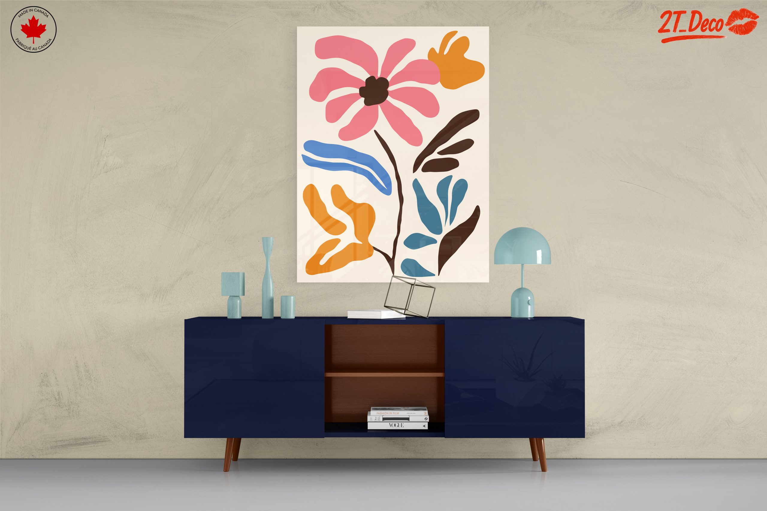 Colorful Botanical Abstract Artwork 3 - Image 8