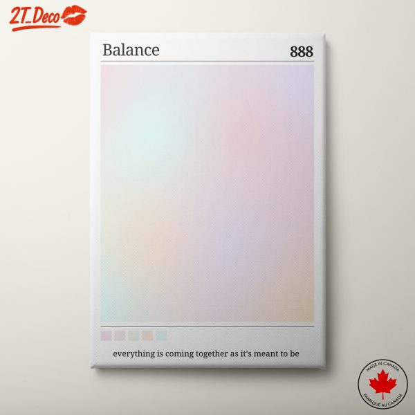 Minimalist Abstract Colorful Balance Artwork