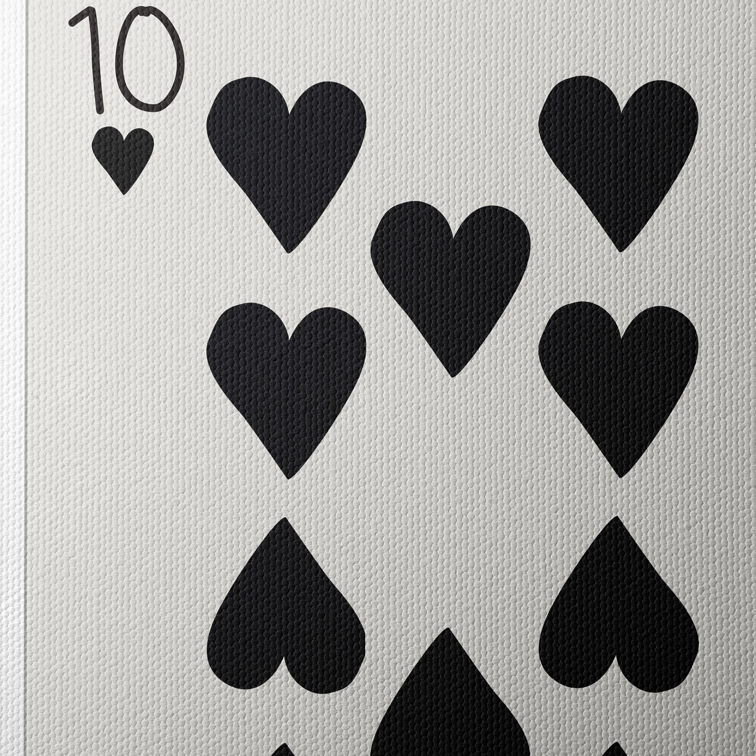 Stylish Ten of Hearts Card Art - Image 4