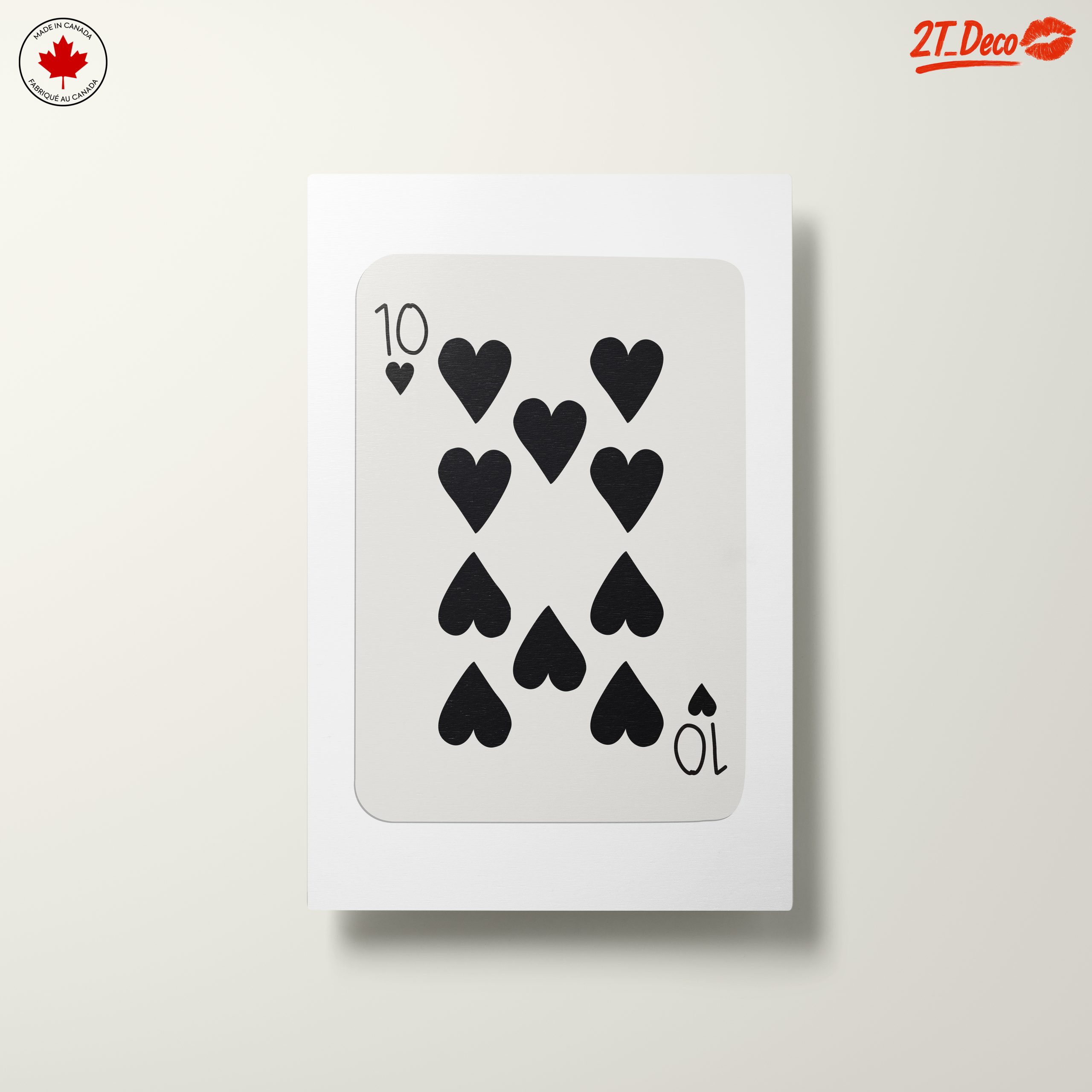 Stylish Ten of Hearts Card Art - Image 10