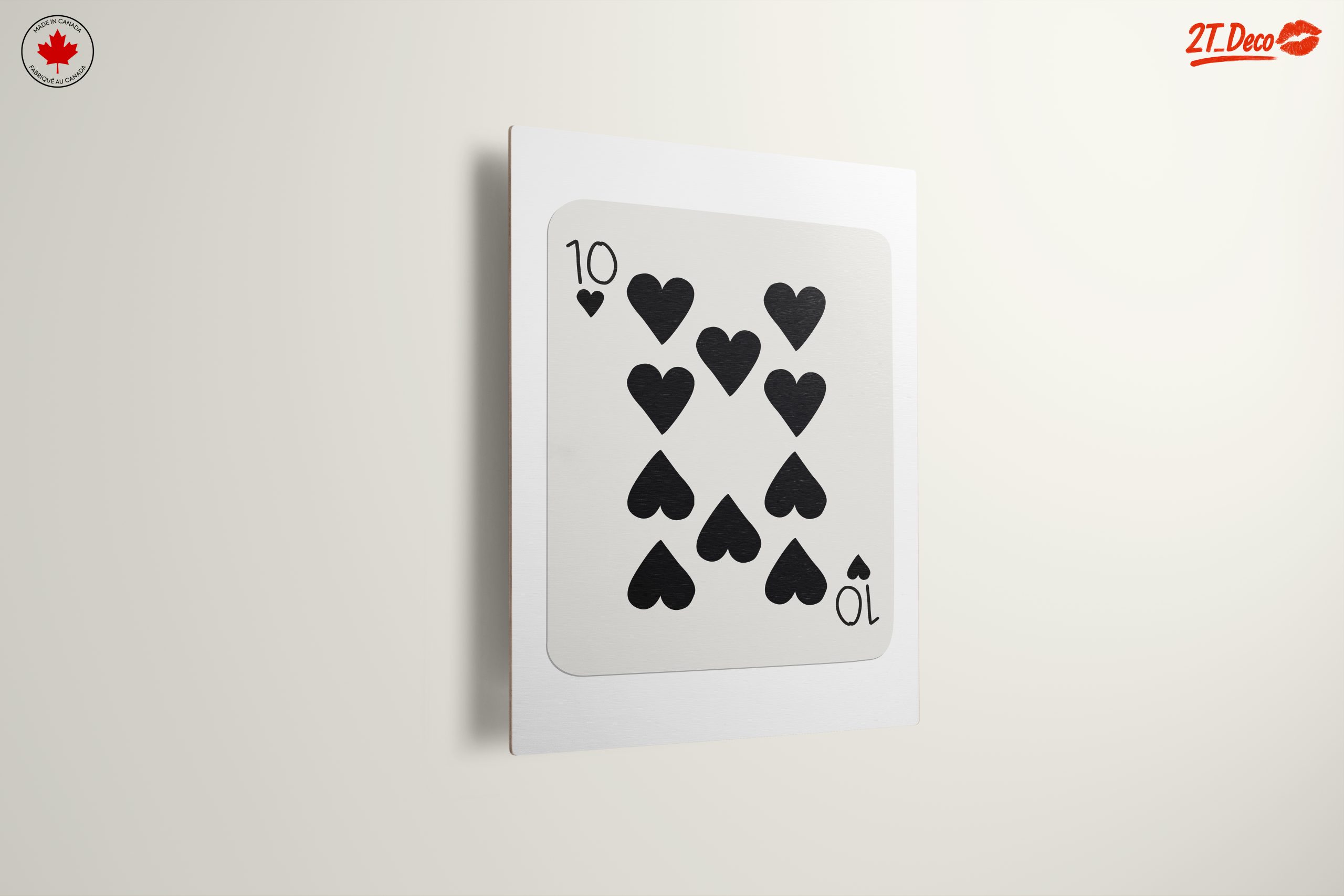 Stylish Ten of Hearts Card Art - Image 13