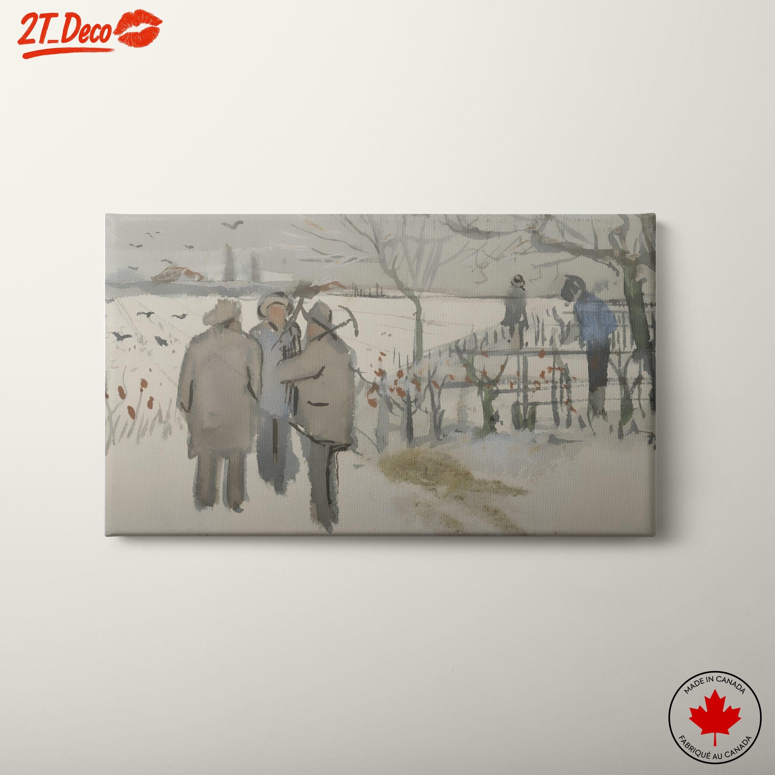 Serene Winter Landscape with Figures