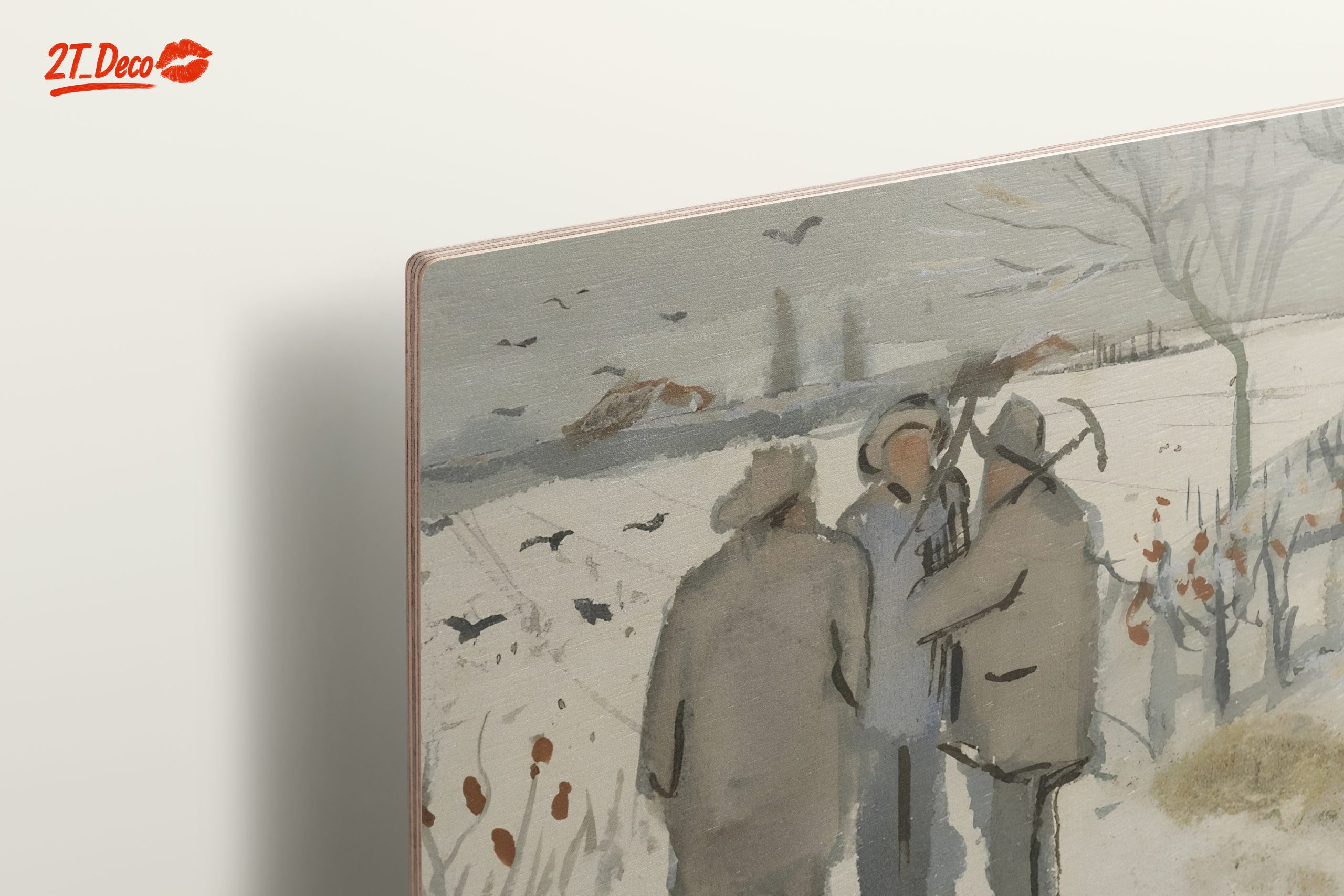 Serene Winter Landscape with Figures - Image 15
