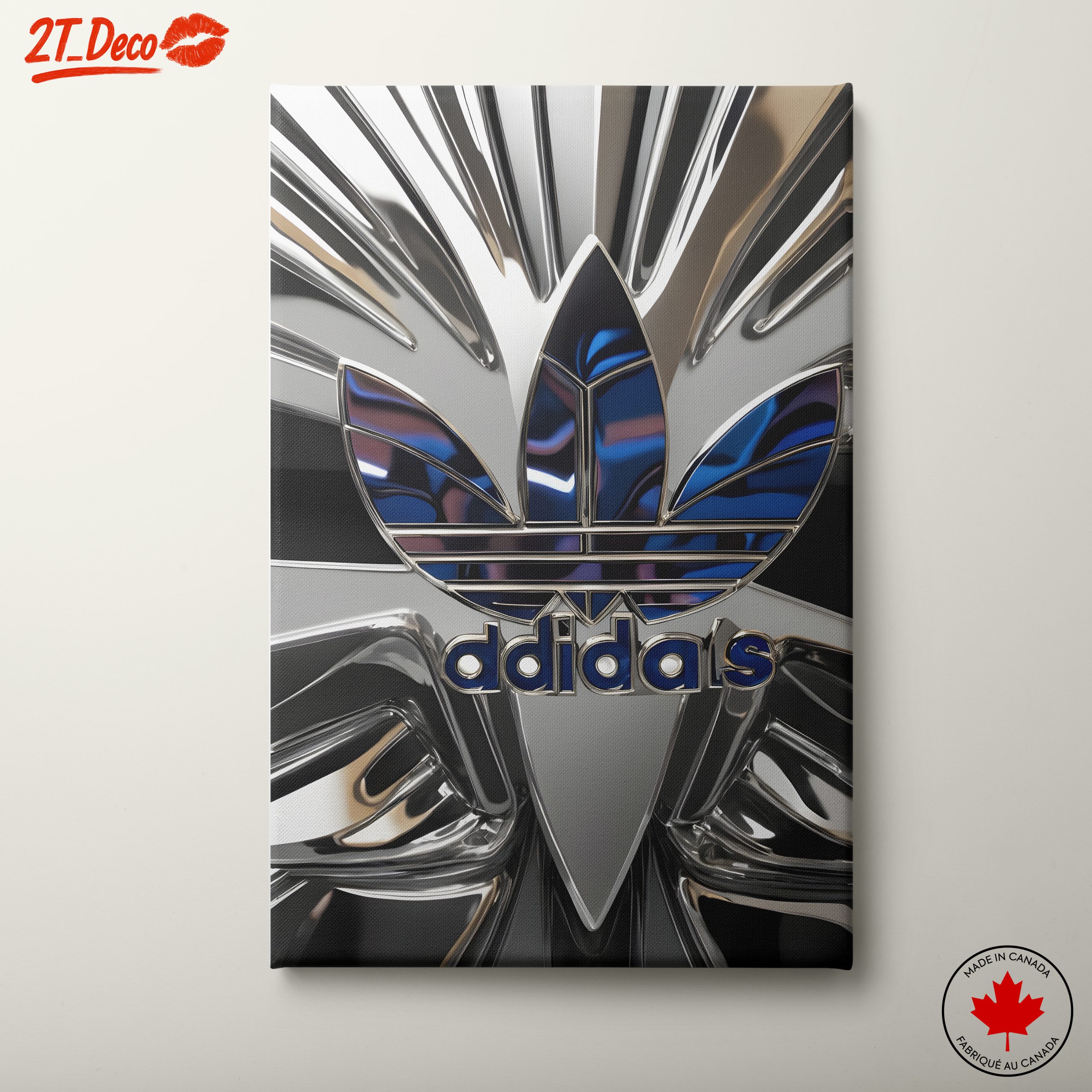 Stylized Adidas Brand Logo Art