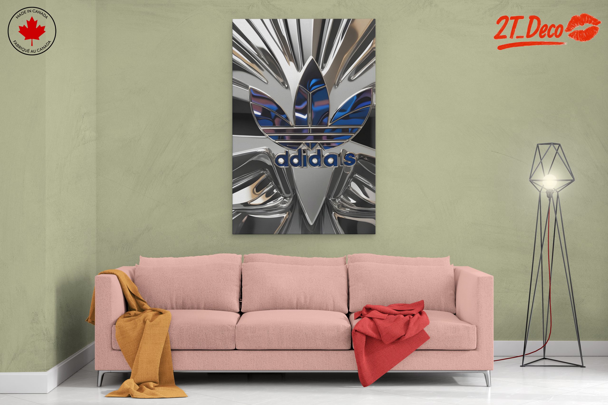 Stylized Adidas Brand Logo Art - Image 2