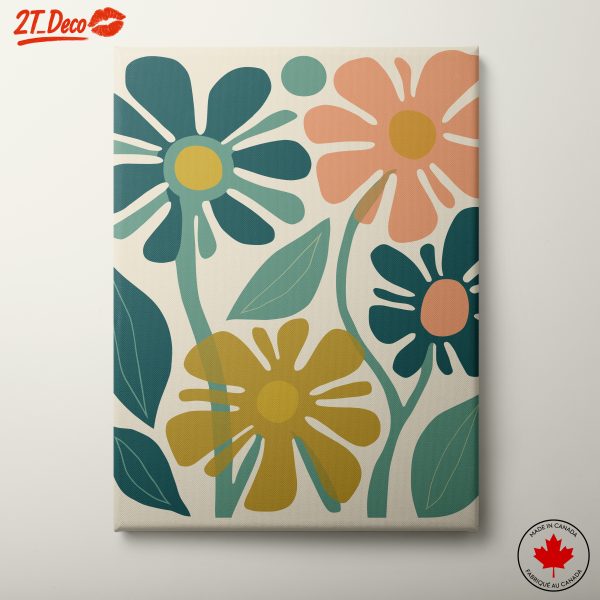 Stylized Botanical Abstract Floral Art