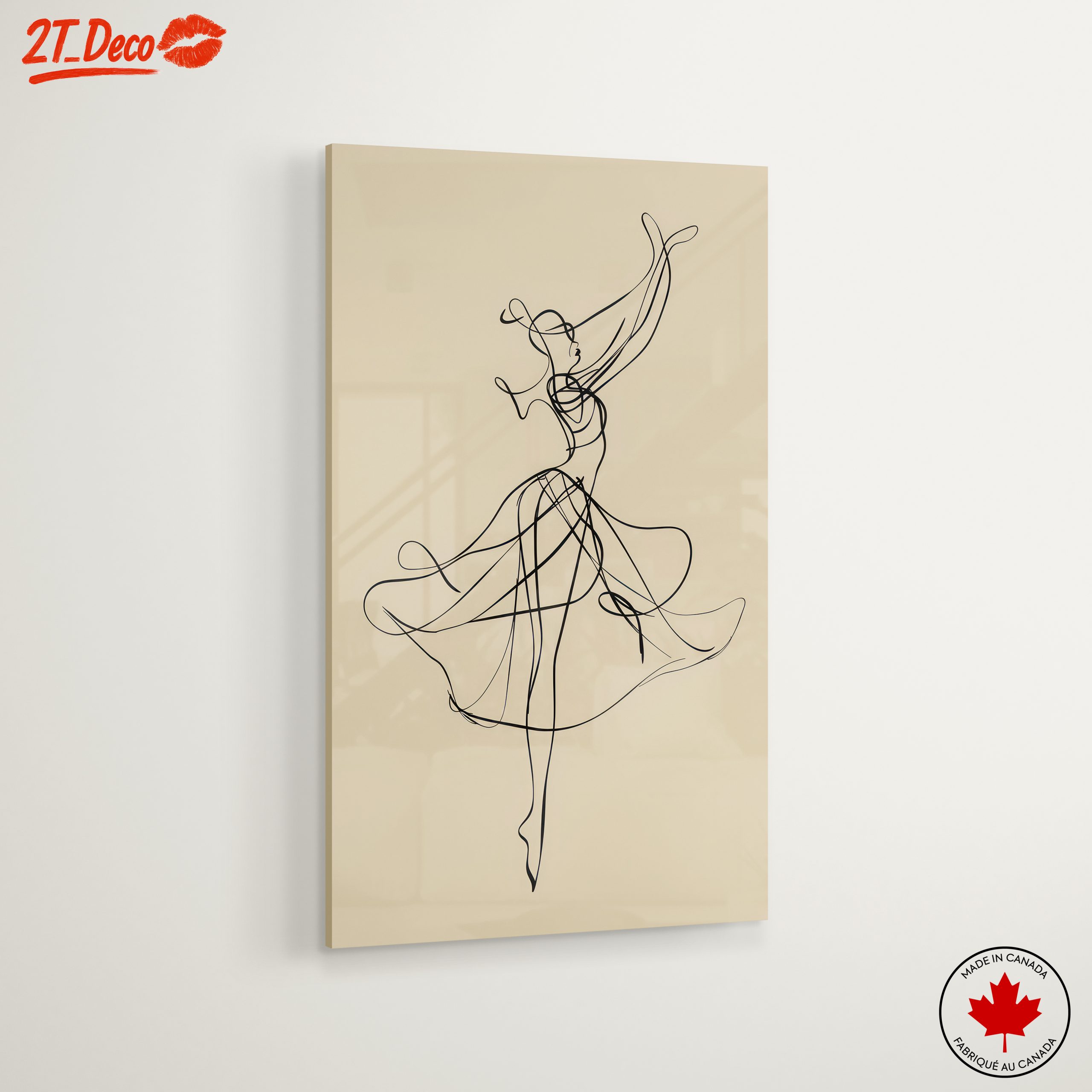 Elegant Abstract Dancer Outline - Image 6
