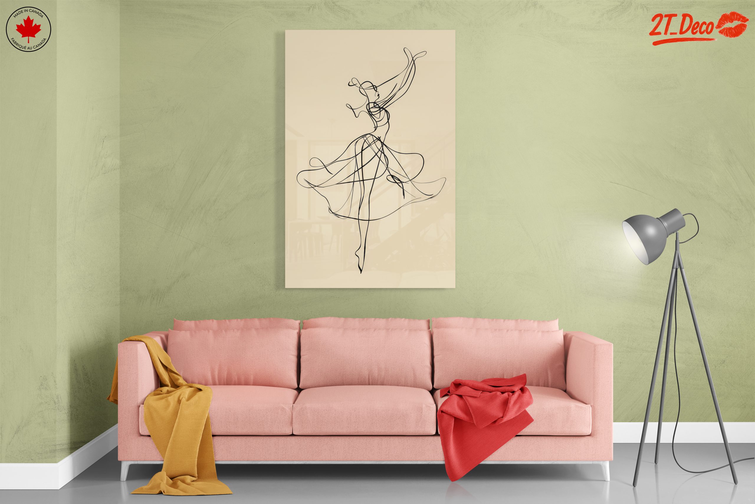 Elegant Abstract Dancer Outline - Image 7