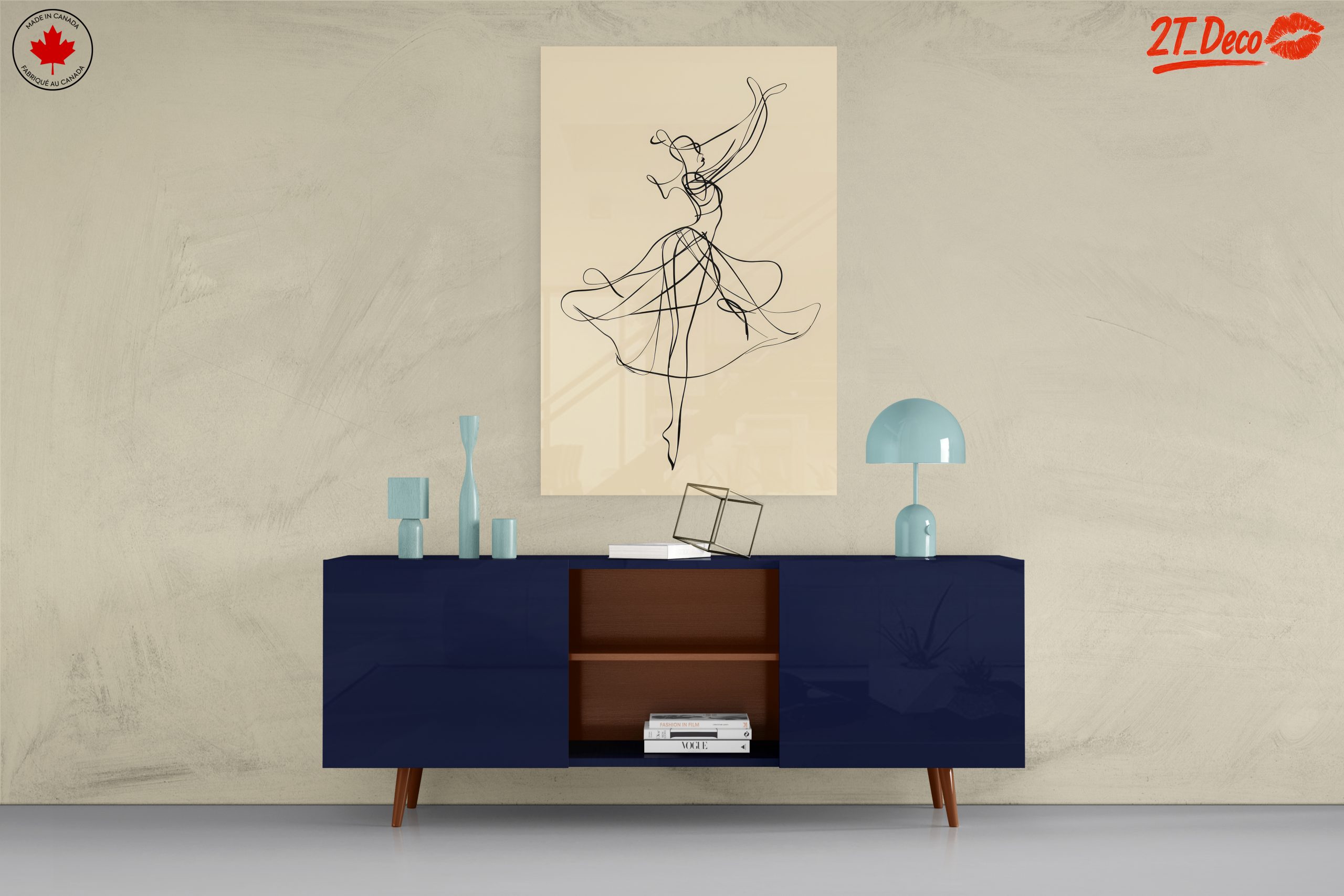Elegant Abstract Dancer Outline - Image 8