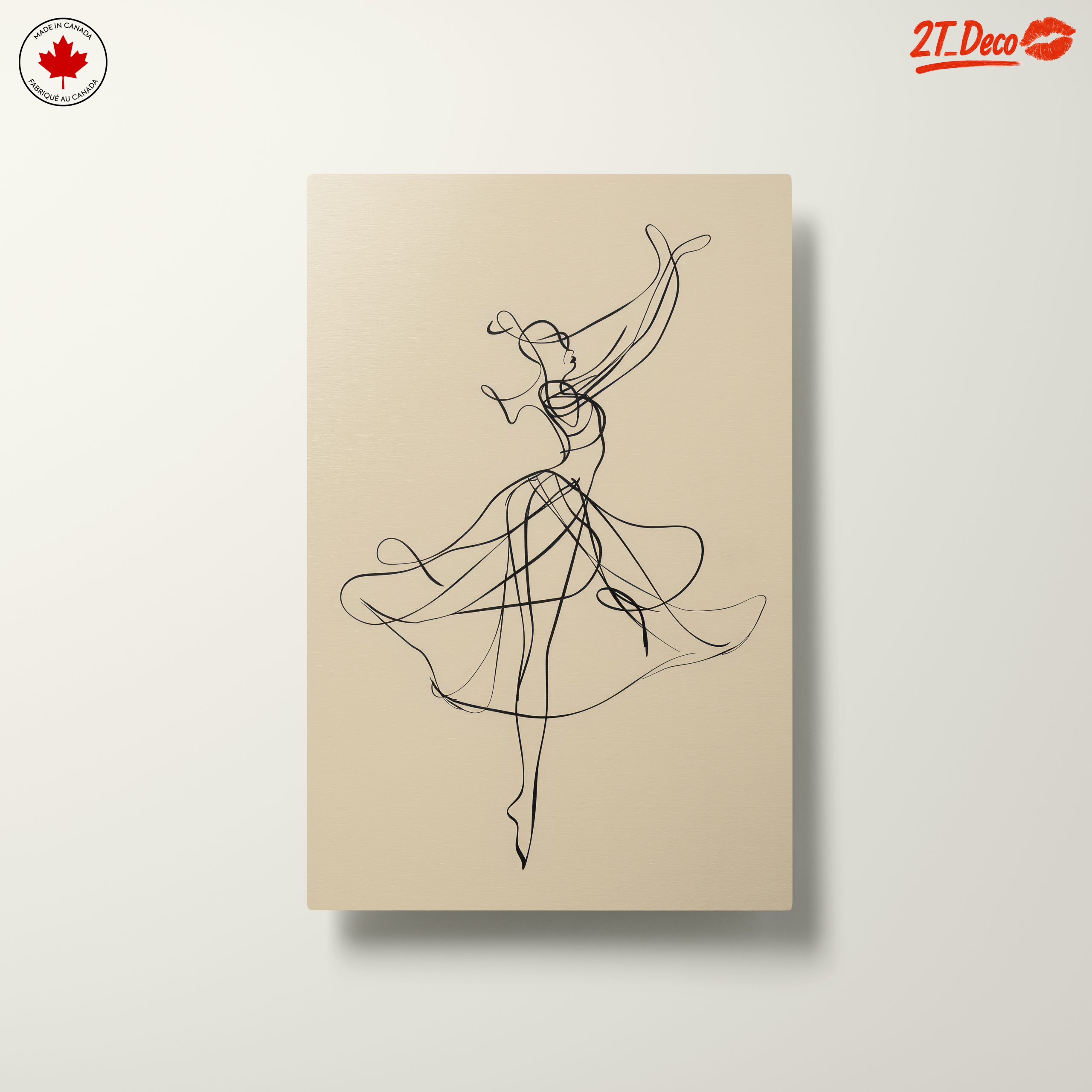 Elegant Abstract Dancer Outline - Image 10