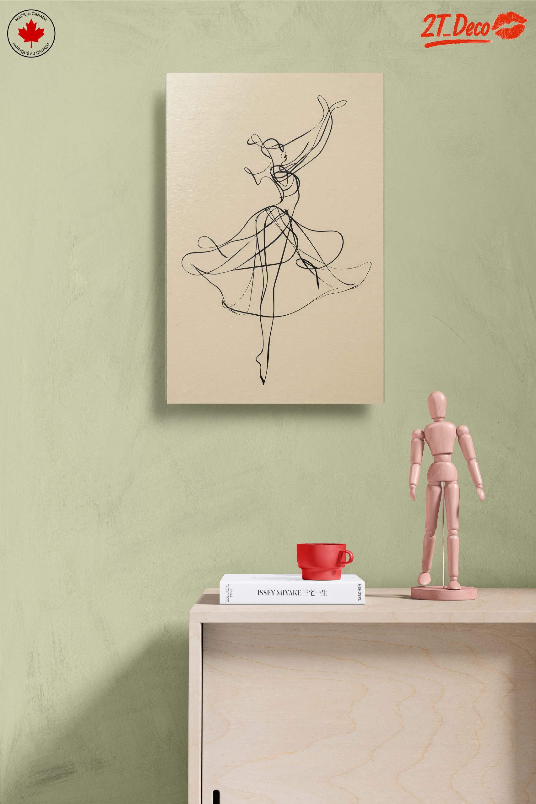 Elegant Abstract Dancer Outline - Image 14