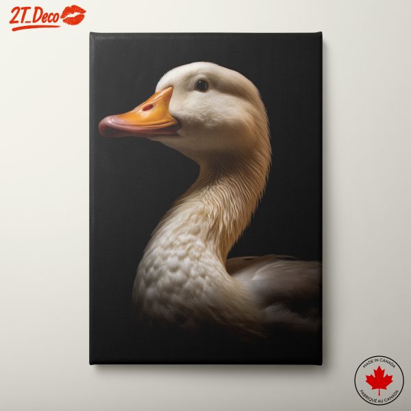 Elegant Duck Portrait in Artistic Style