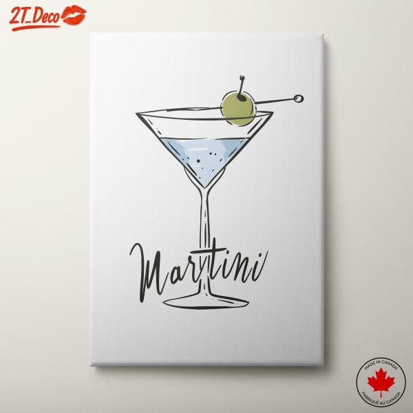 Stylish Cocktail Art Featuring a Martini