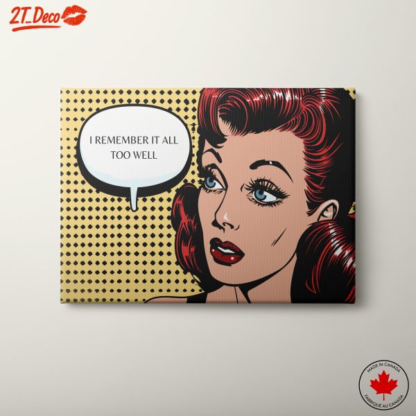 Pop Art Woman with Speech Bubble