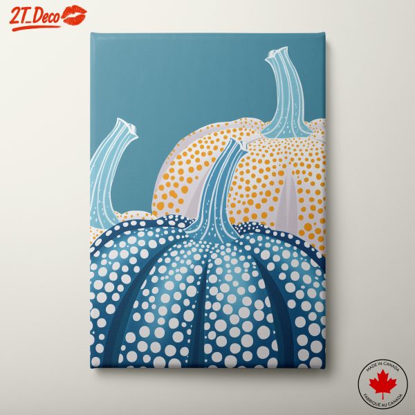 Stylized Pumpkin Artwork with Bold Colors