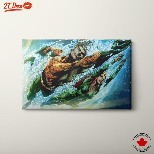 Dynamic Aquaman Artwork Featuring Ocean Adventure