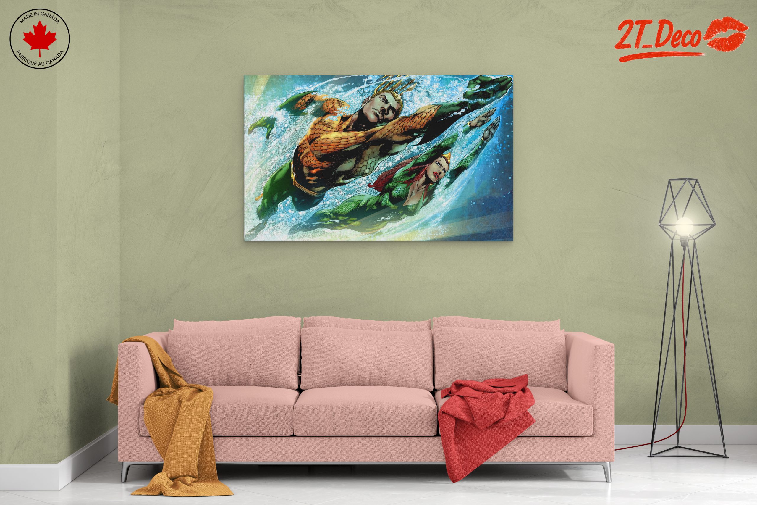 Dynamic Aquaman Artwork Featuring Ocean Adventure - Image 2