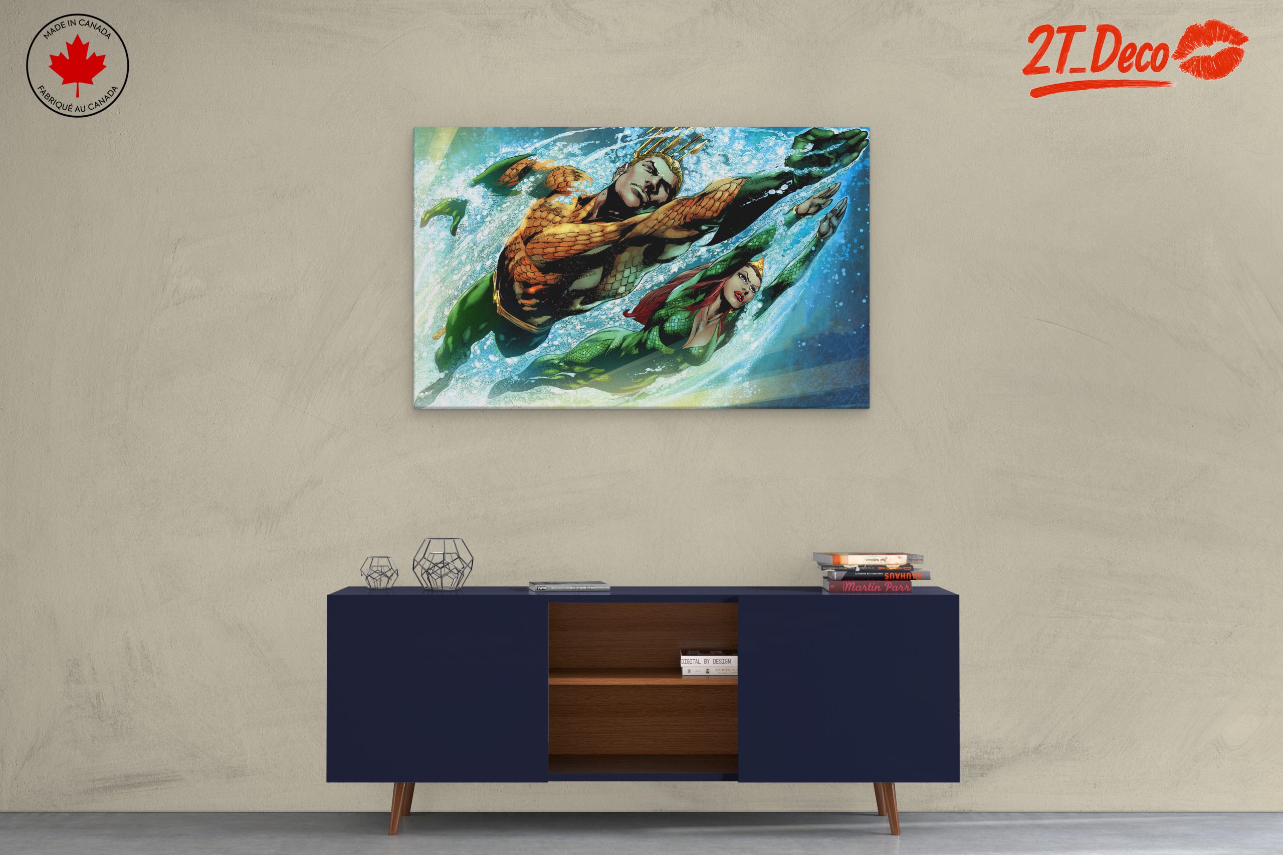 Dynamic Aquaman Artwork Featuring Ocean Adventure - Image 3