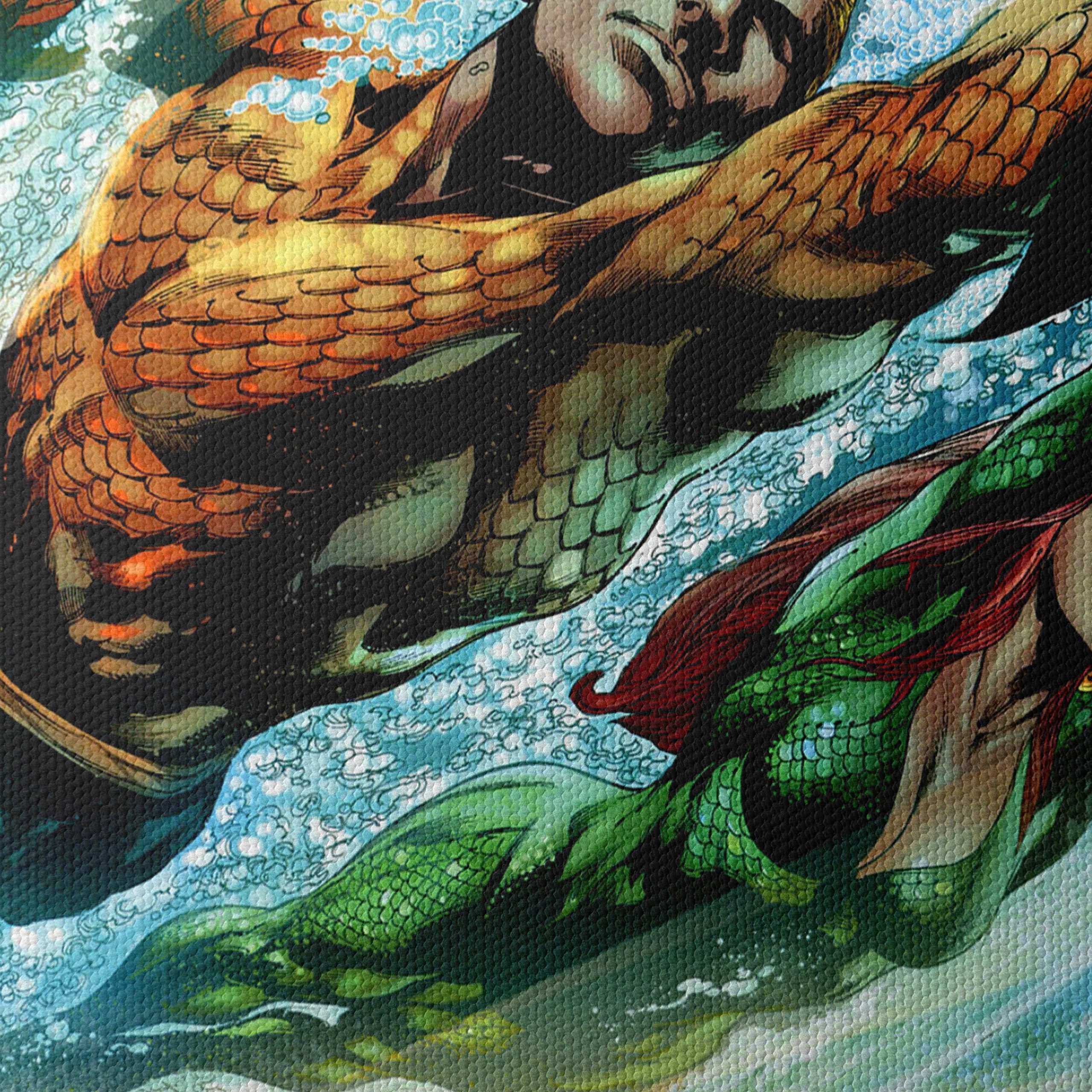 Dynamic Aquaman Artwork Featuring Ocean Adventure - Image 4
