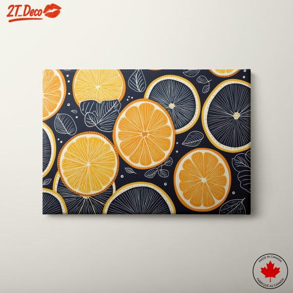 Vibrant Abstract Food Art of Oranges