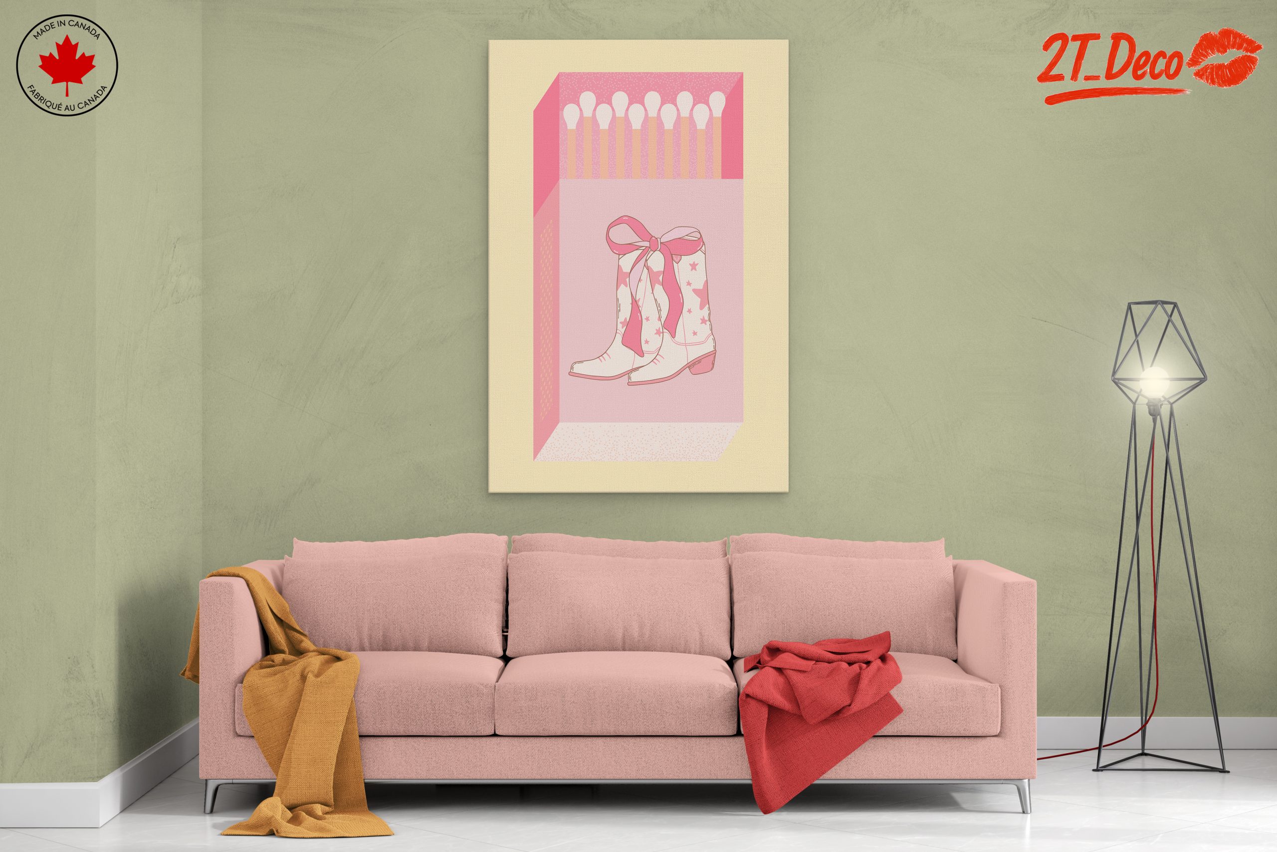 Stylish Western Boots Artwork - Image 2