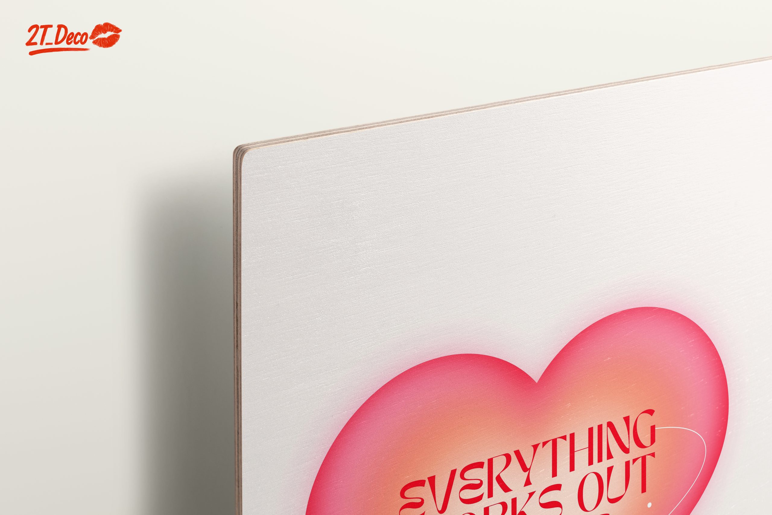 Everything Works Out Motivation Heart Art - Image 15
