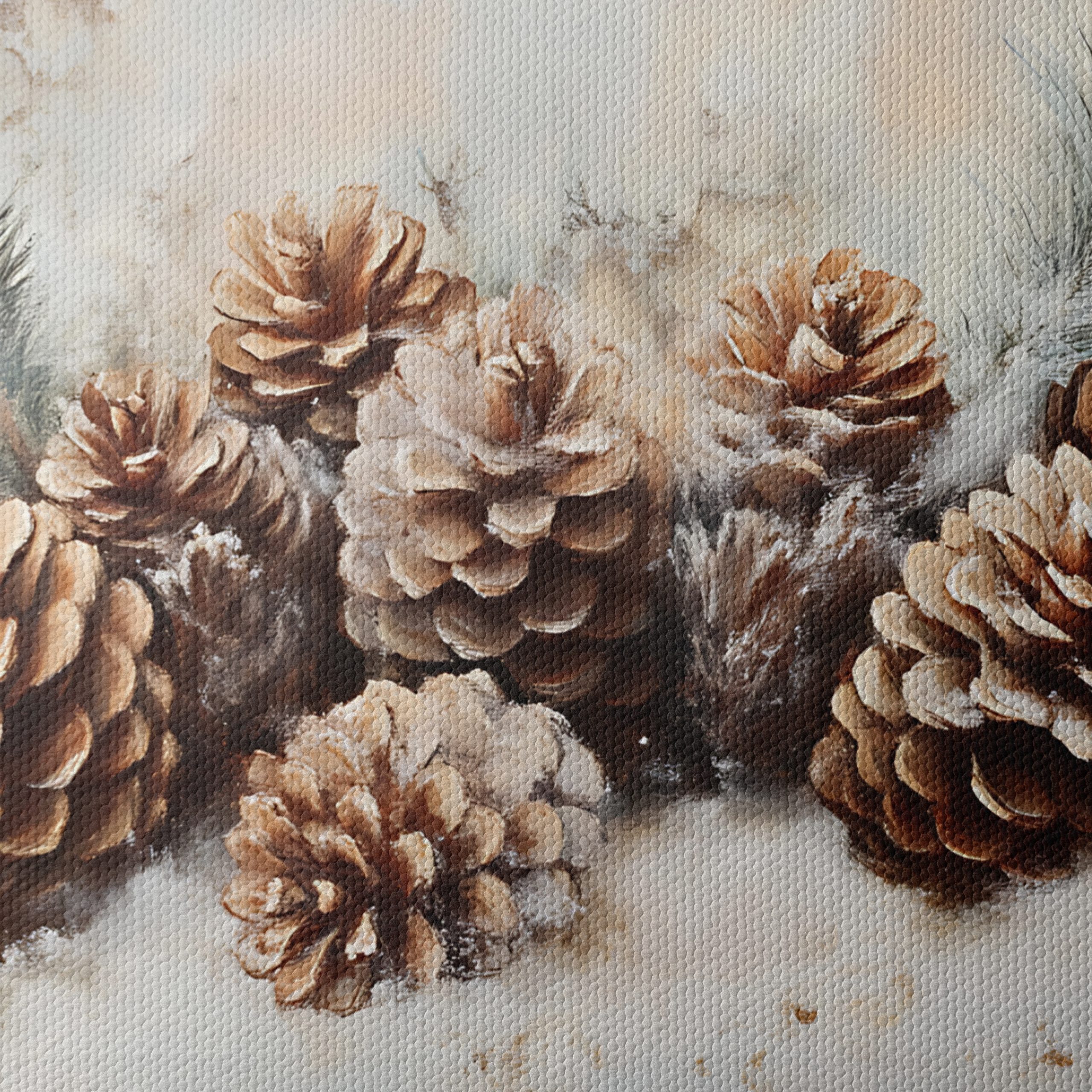Botanical Art Featuring Pinecones and Greenery - Image 4