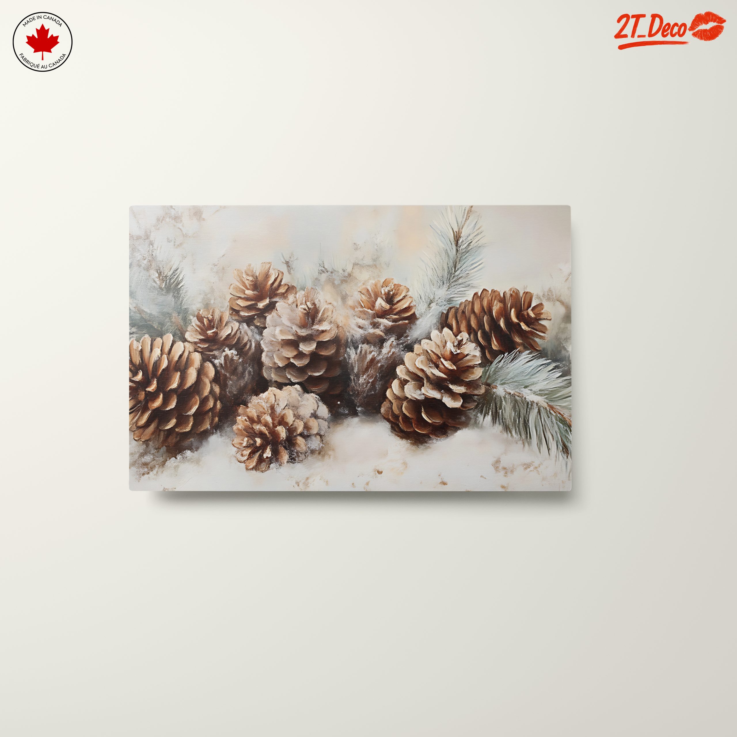 Botanical Art Featuring Pinecones and Greenery - Image 10
