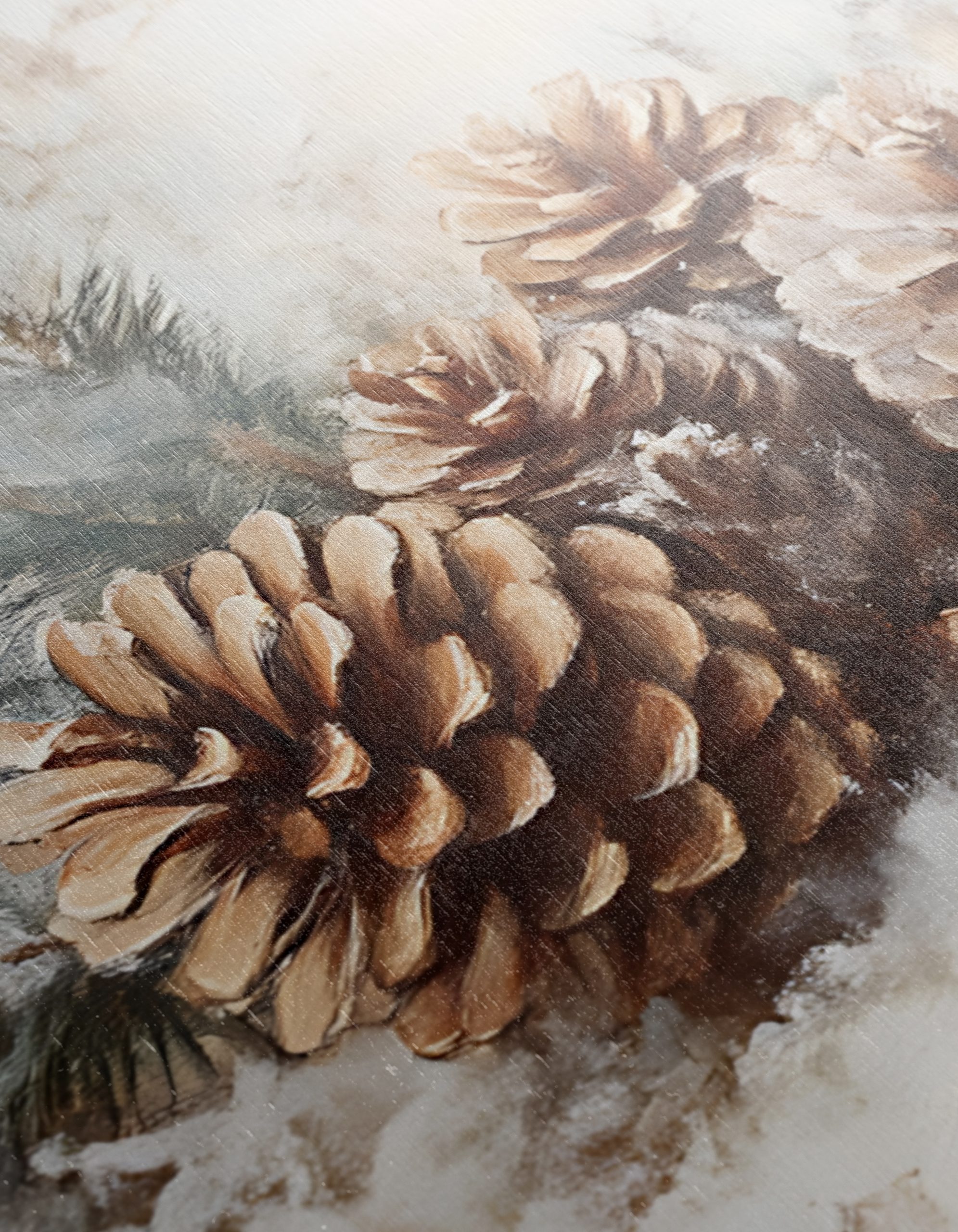 Botanical Art Featuring Pinecones and Greenery - Image 12