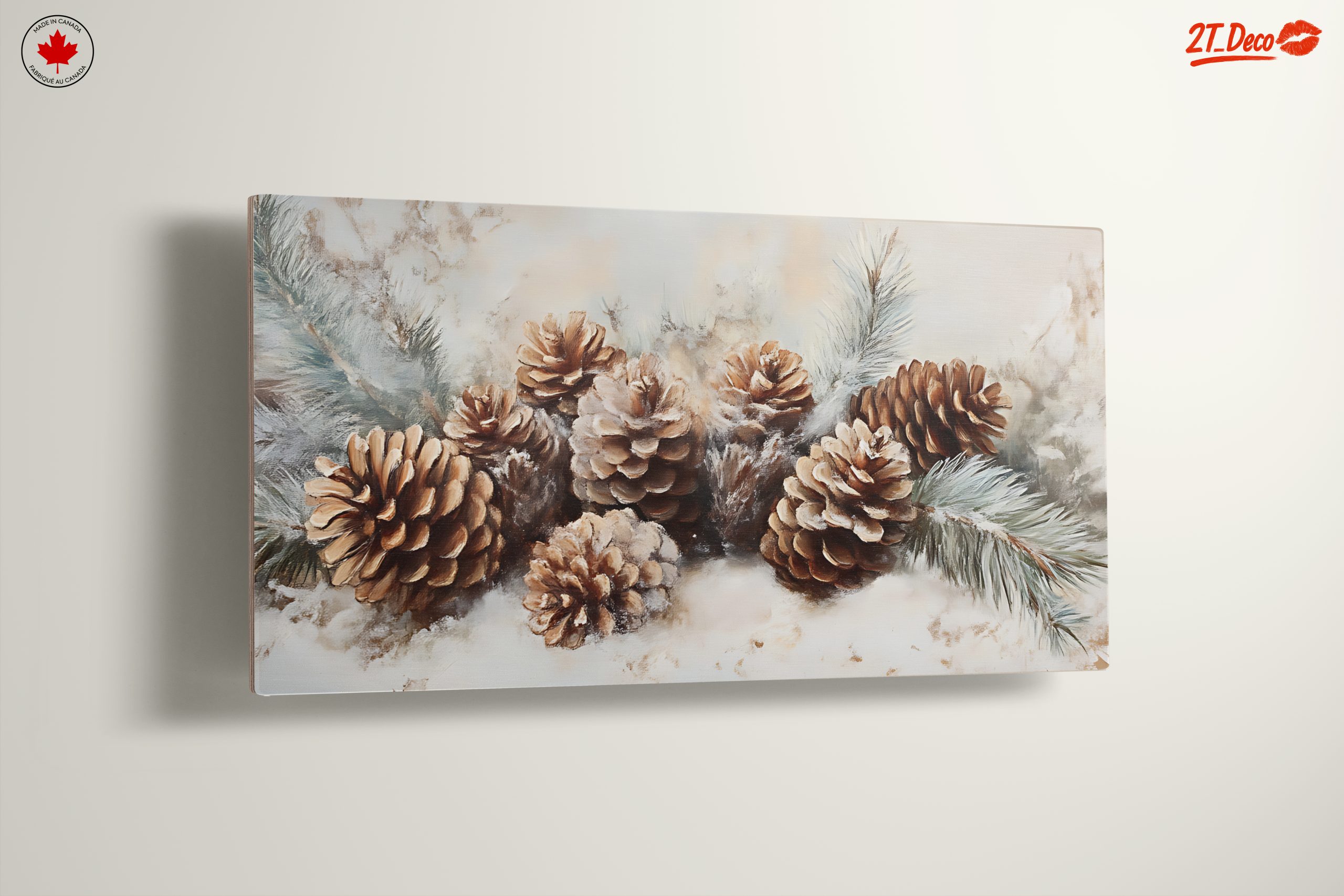 Botanical Art Featuring Pinecones and Greenery - Image 13