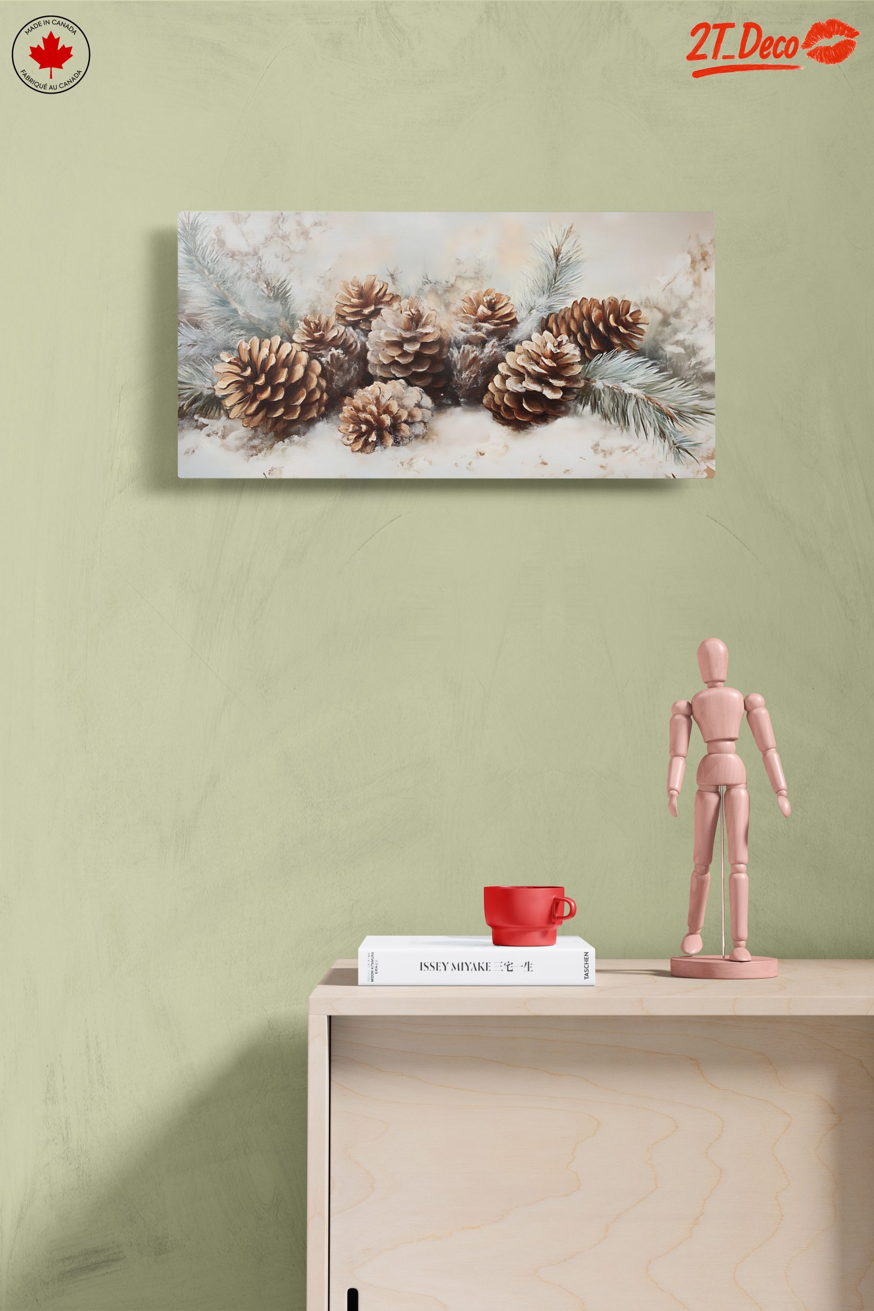 Botanical Art Featuring Pinecones and Greenery - Image 14