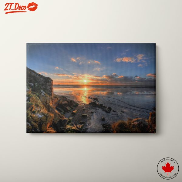 Sunset Over a Serene Coastline