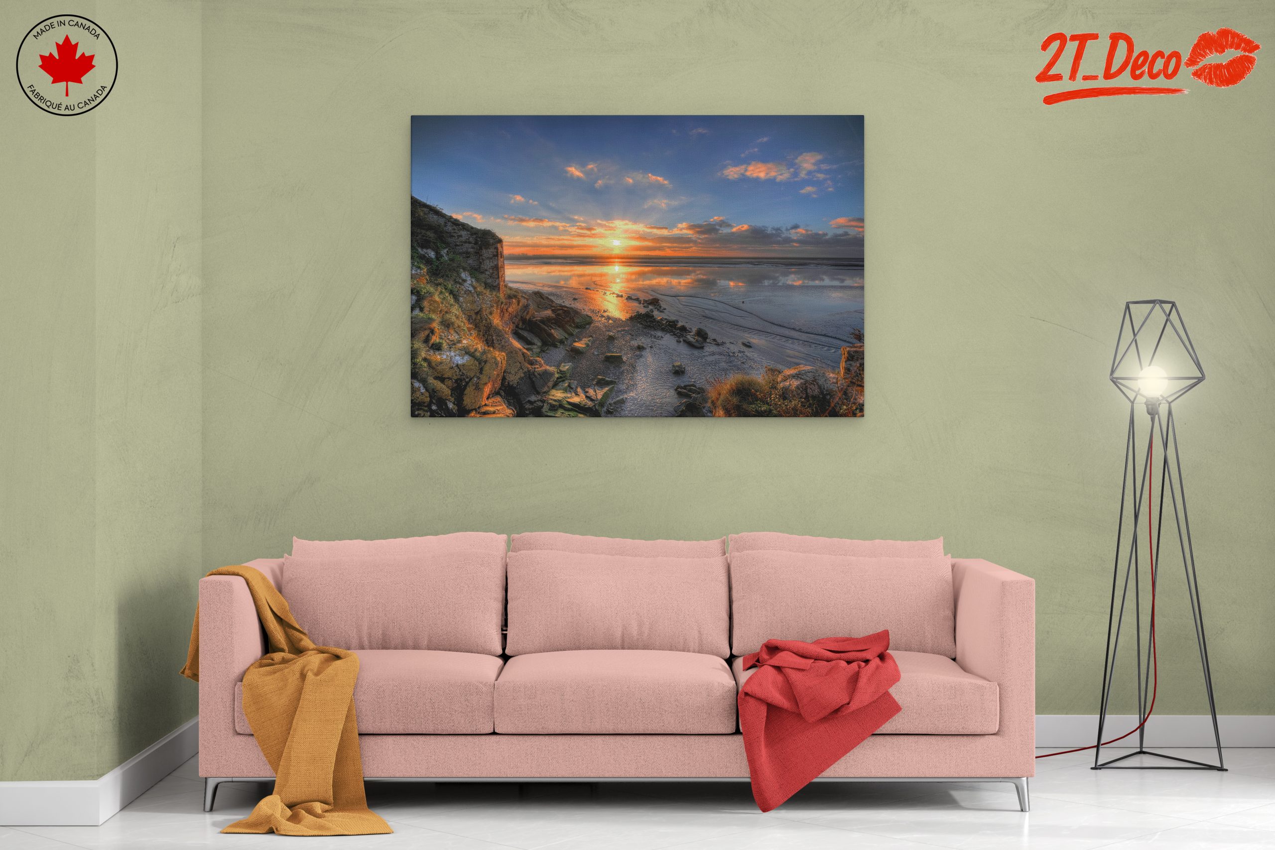 Sunset Over a Serene Coastline - Image 2