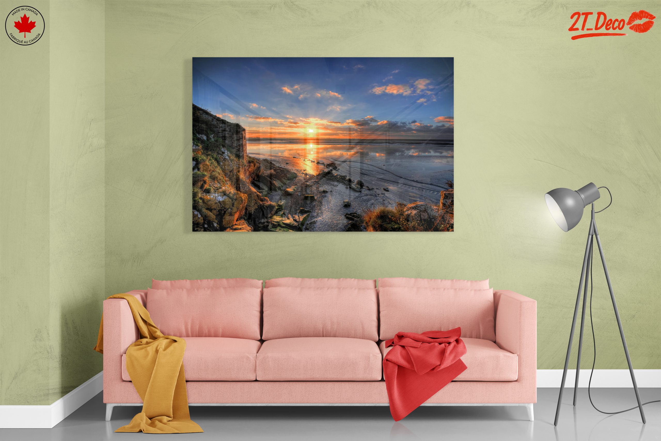 Sunset Over a Serene Coastline - Image 7